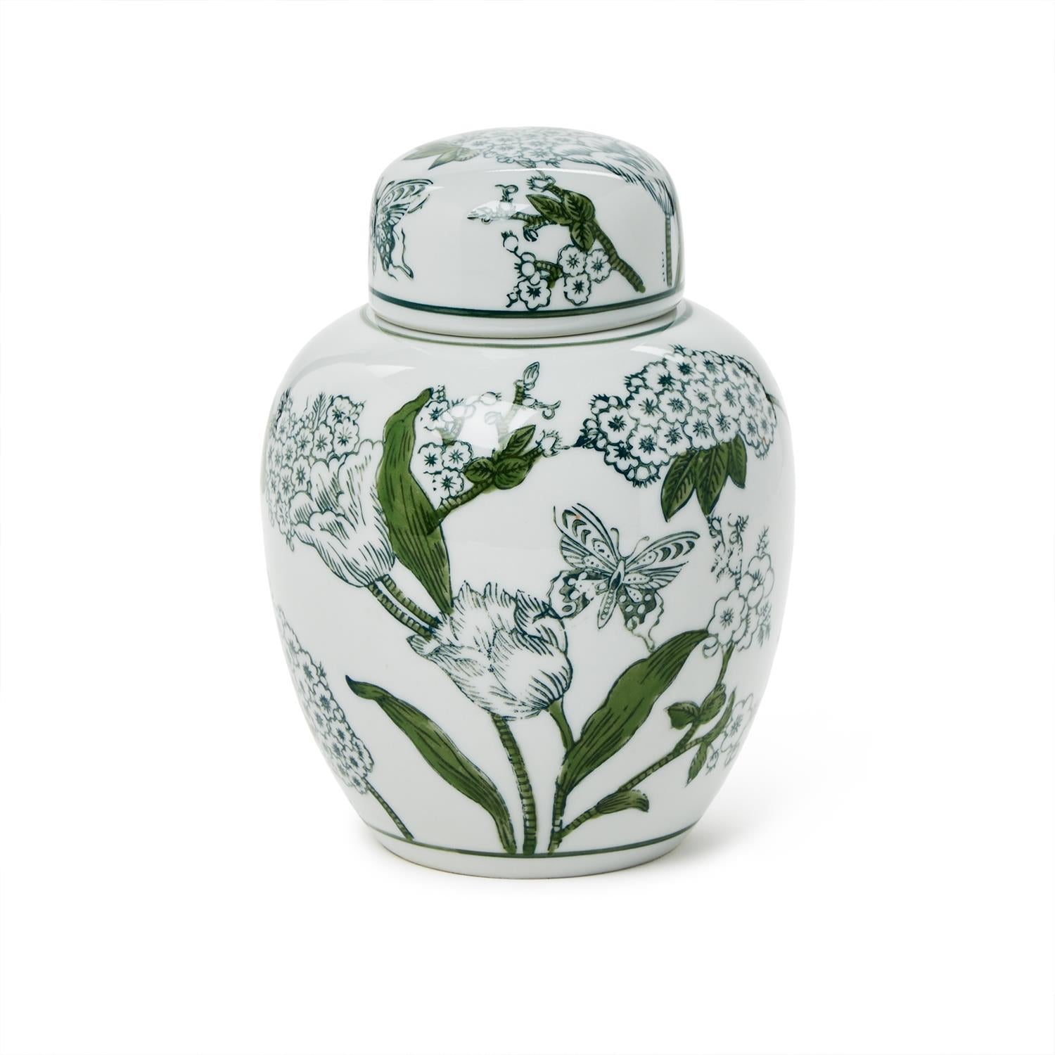 Chinoiserie Ginger Jar with Lid