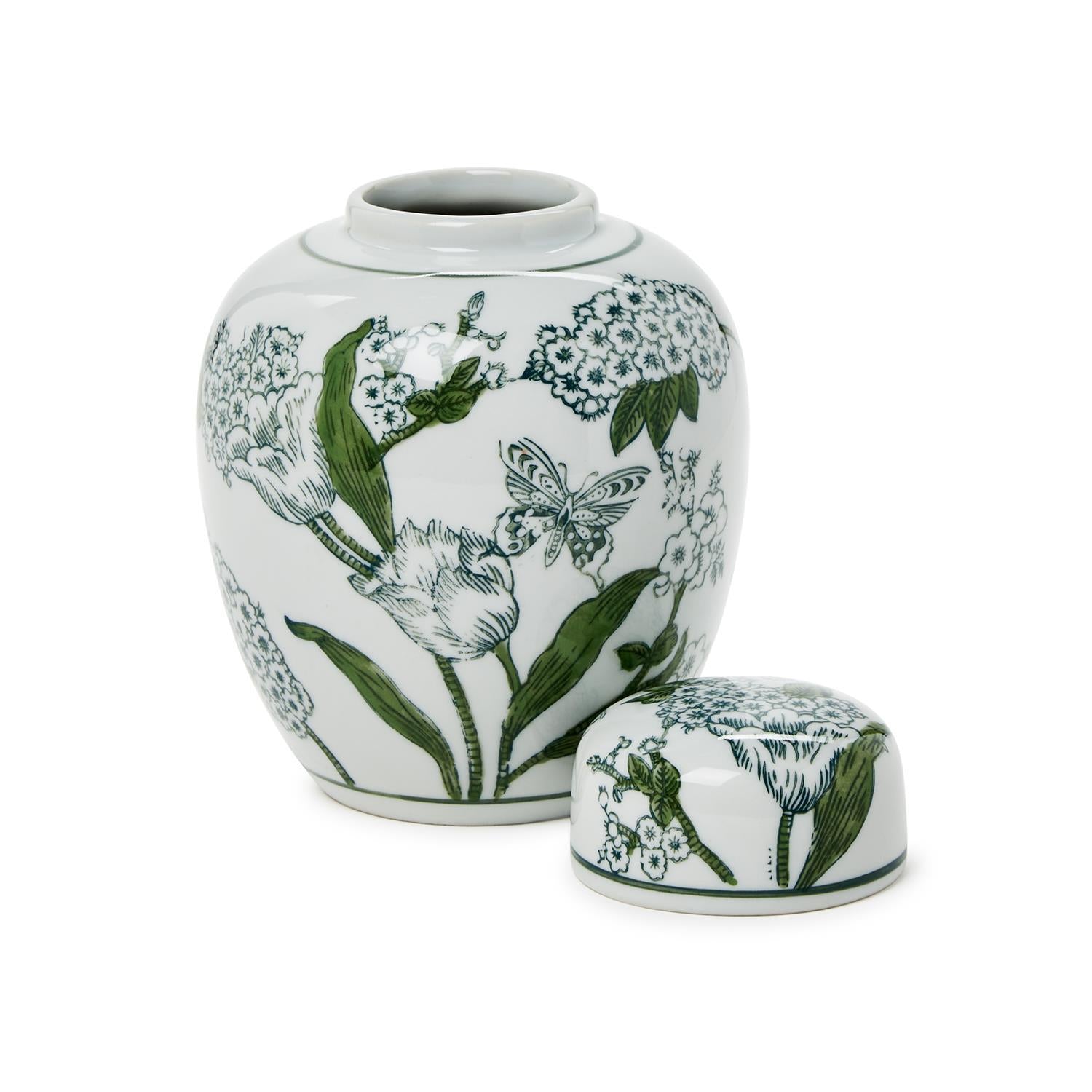 Chinoiserie Ginger Jar with Lid