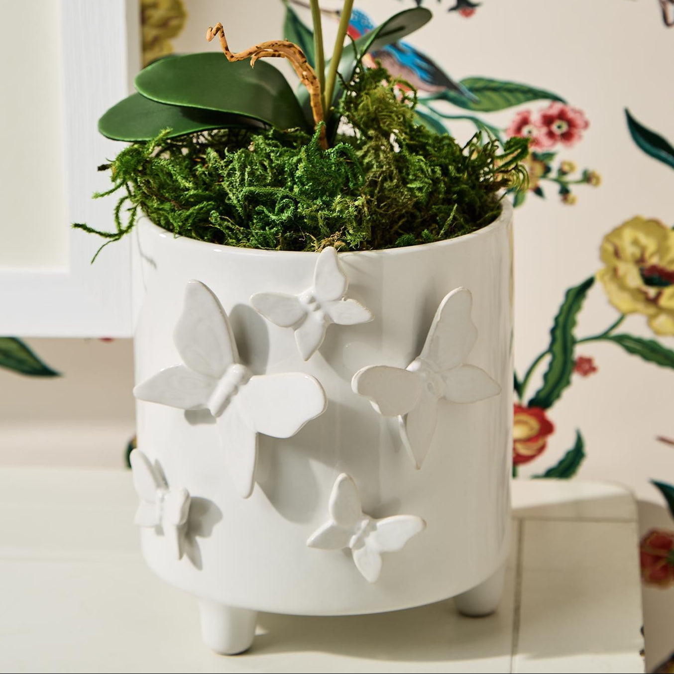 Butterfly Footed Cachepot