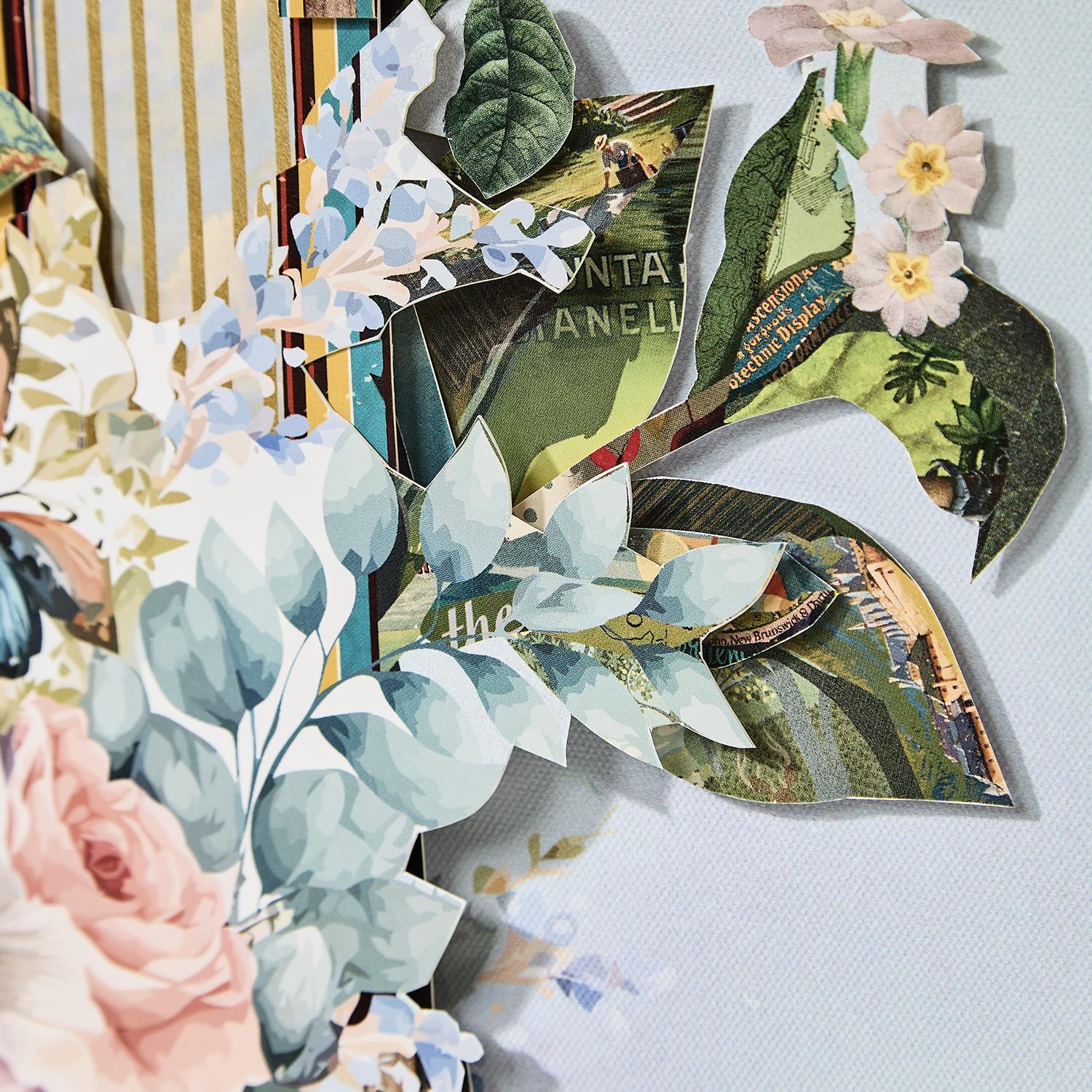 Bird Cage Paper Collage Wall Art