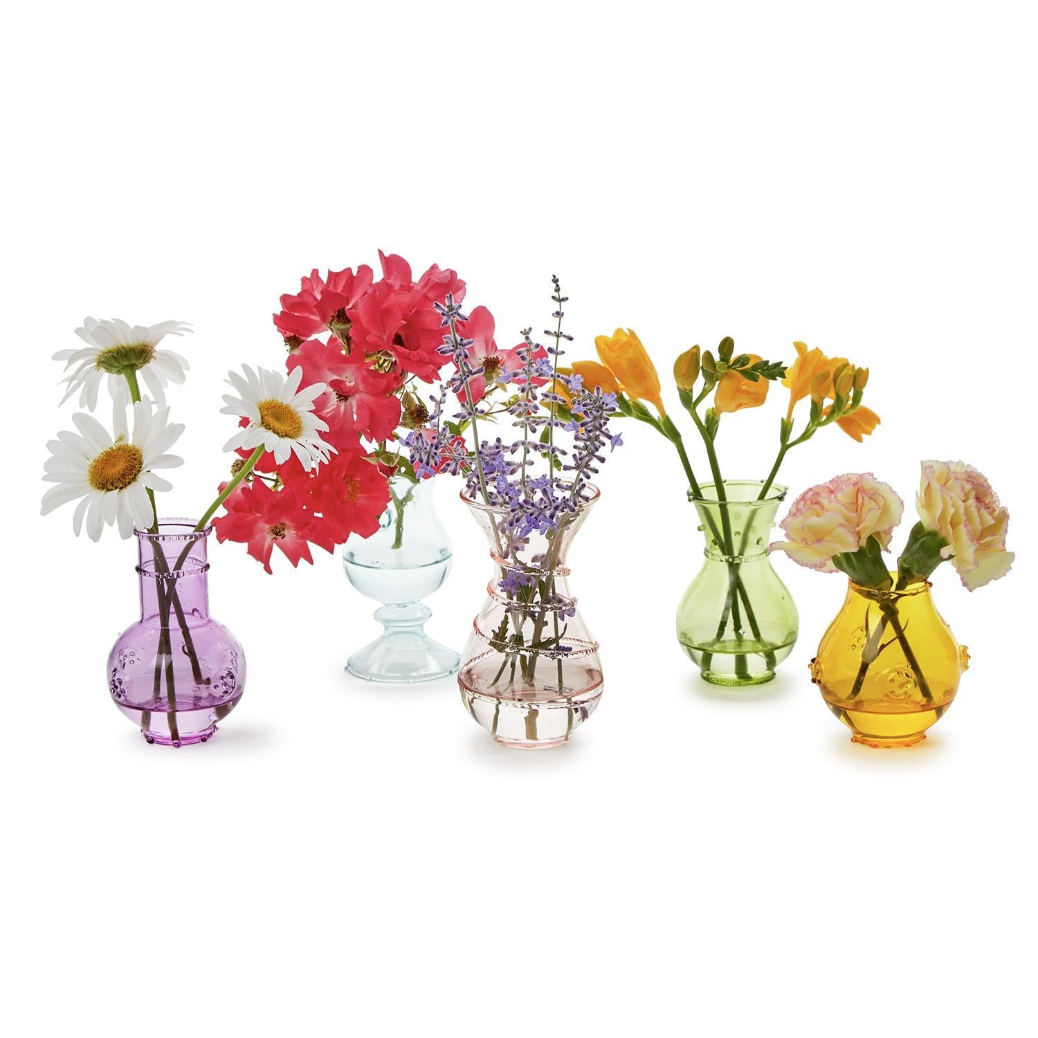 Verre Hand-Blown Bud Vase Set of 5
