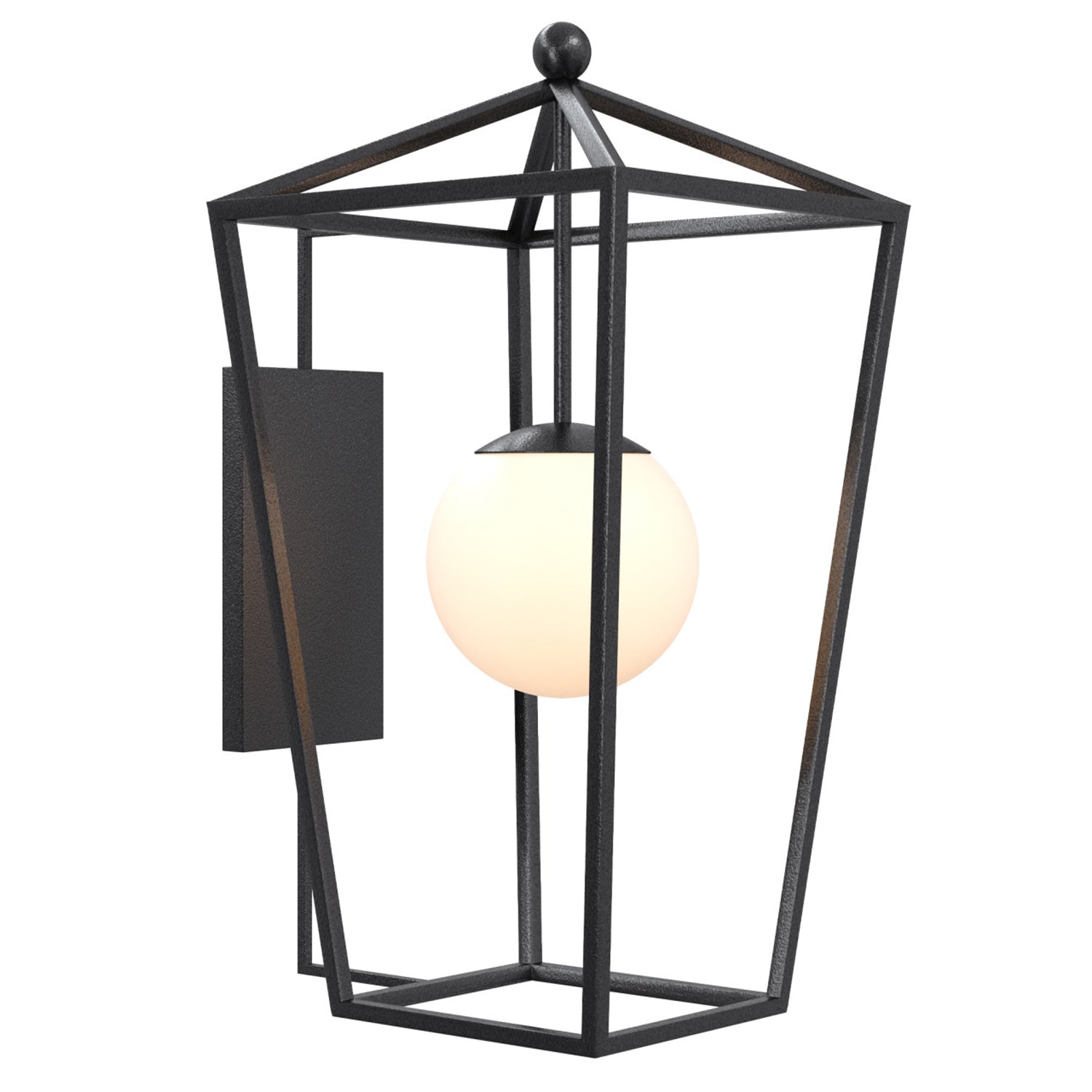 Currey & Co Denison Black Small Outdoor Wall Sconce
