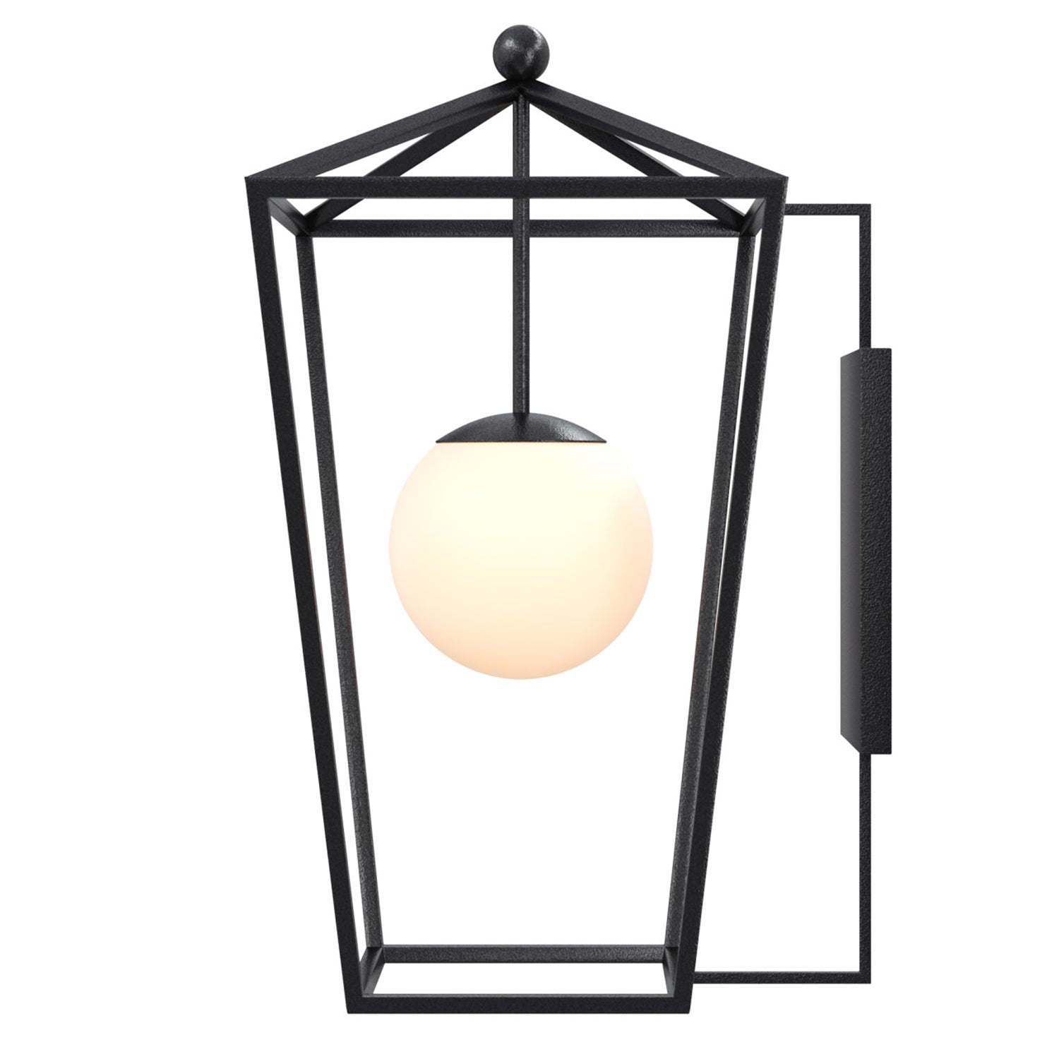 Currey & Co Denison Black Small Outdoor Wall Sconce