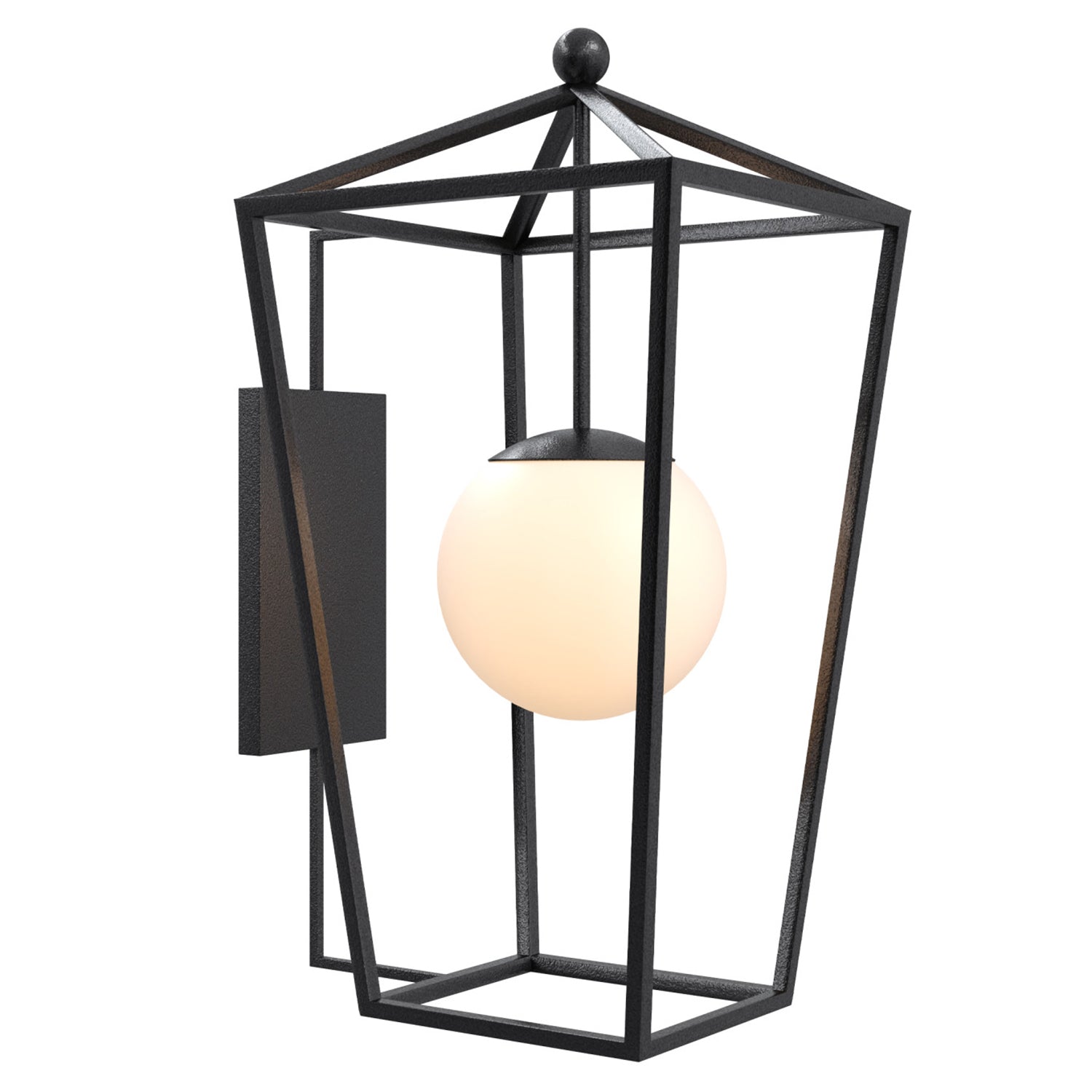 Currey & Co Denison Black Large Outdoor Wall Sconce