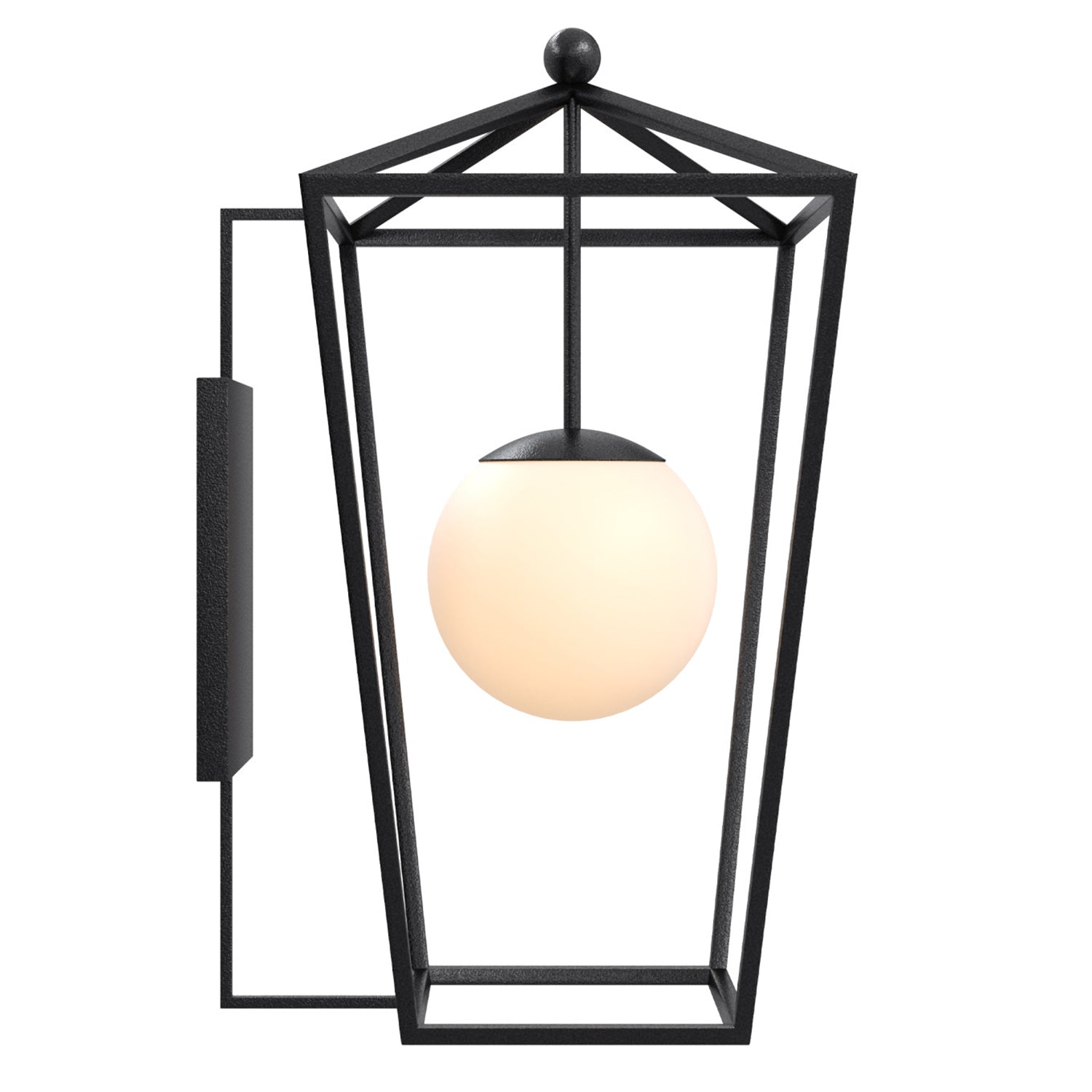 Currey & Co Denison Black Large Outdoor Wall Sconce