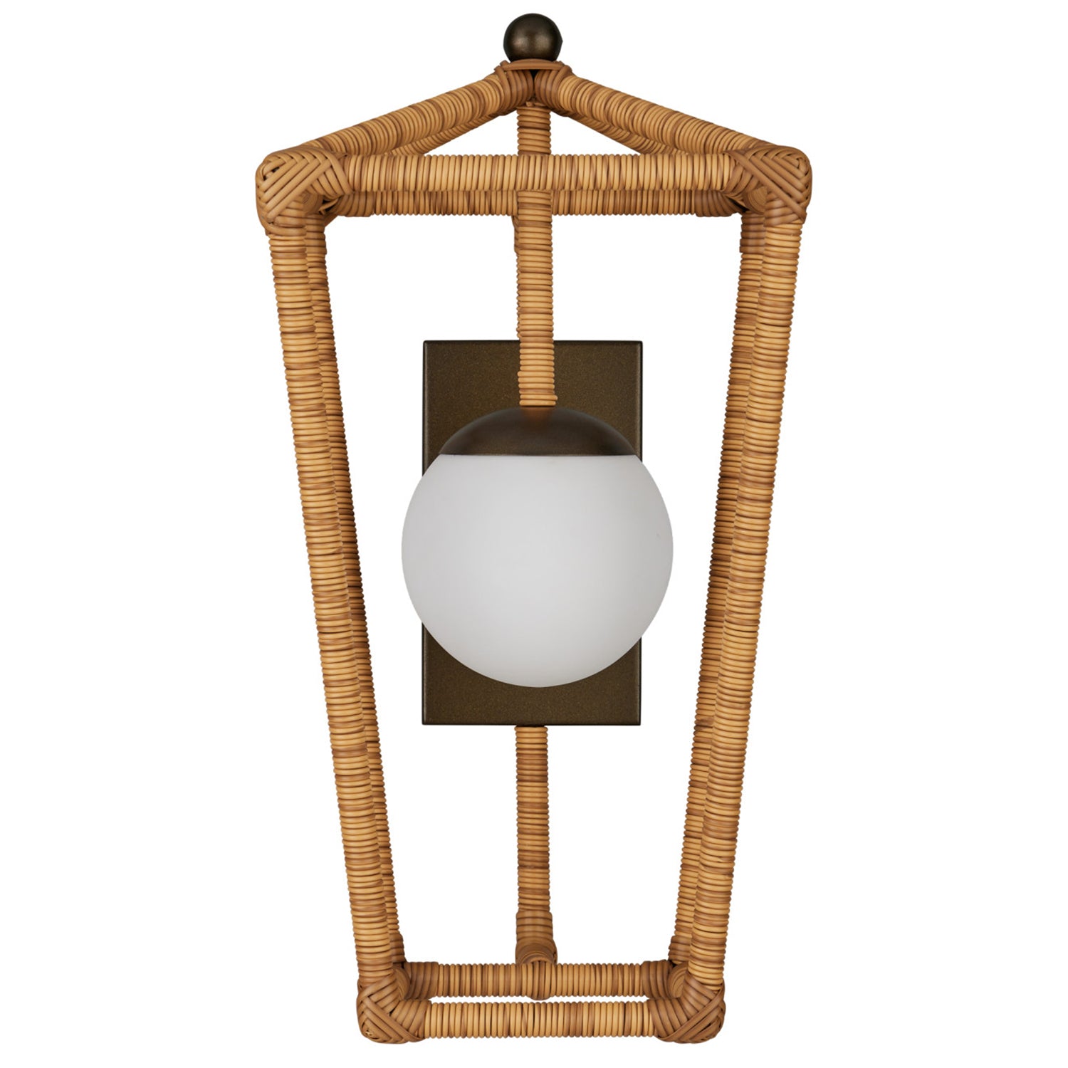 Currey & Co Denison Natural Small Outdoor Wall Sconce