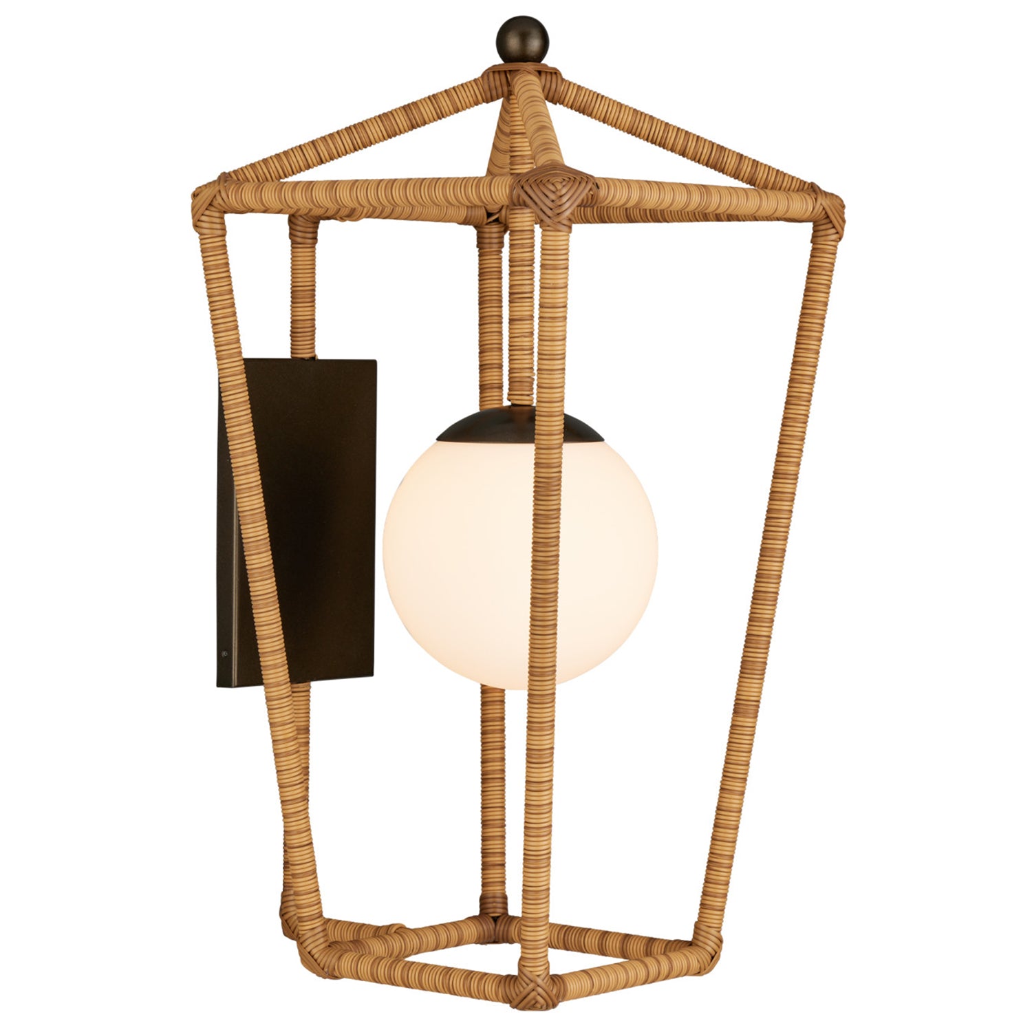 Currey & Co Denison Natural Large Outdoor Wall Sconce