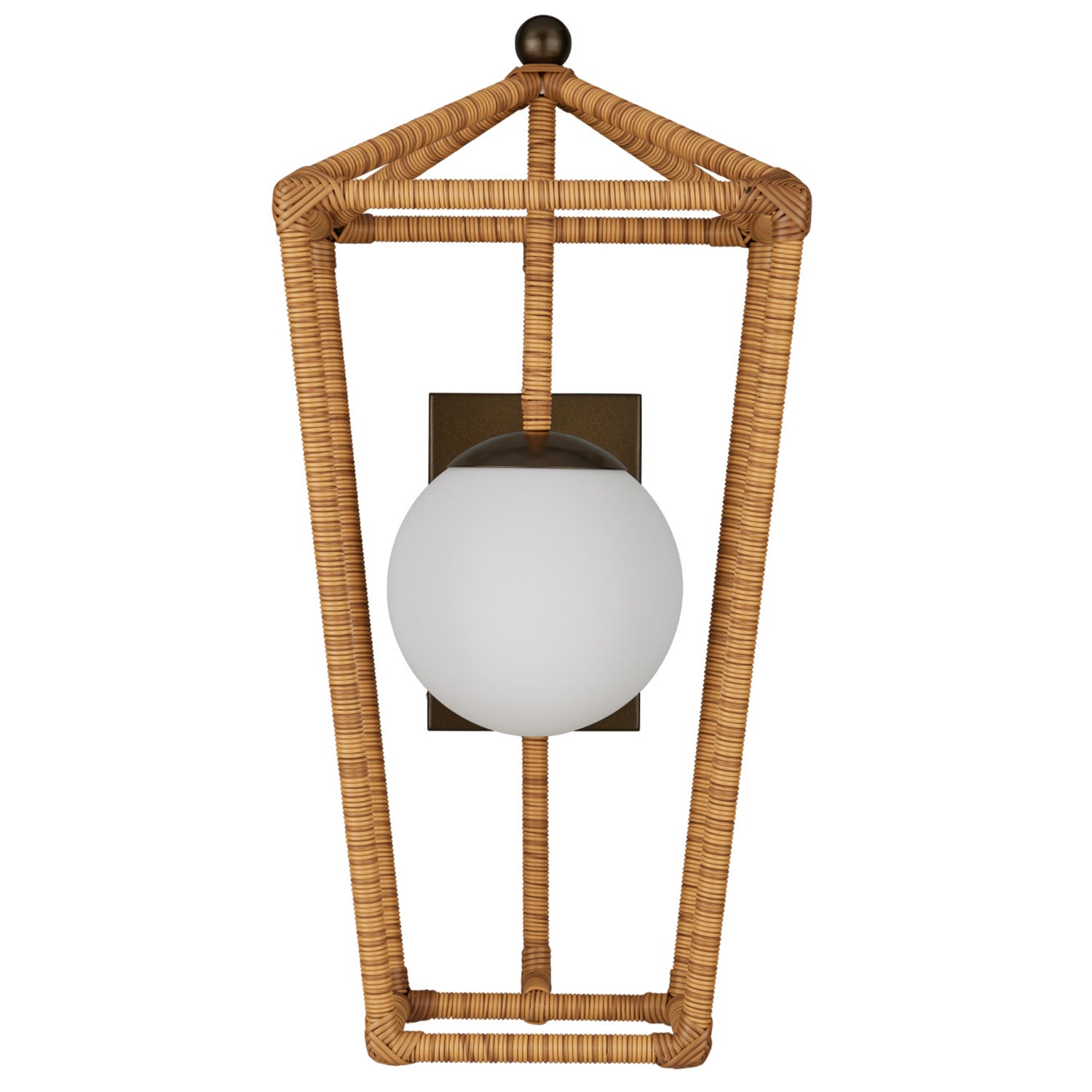 Currey & Co Denison Natural Large Outdoor Wall Sconce