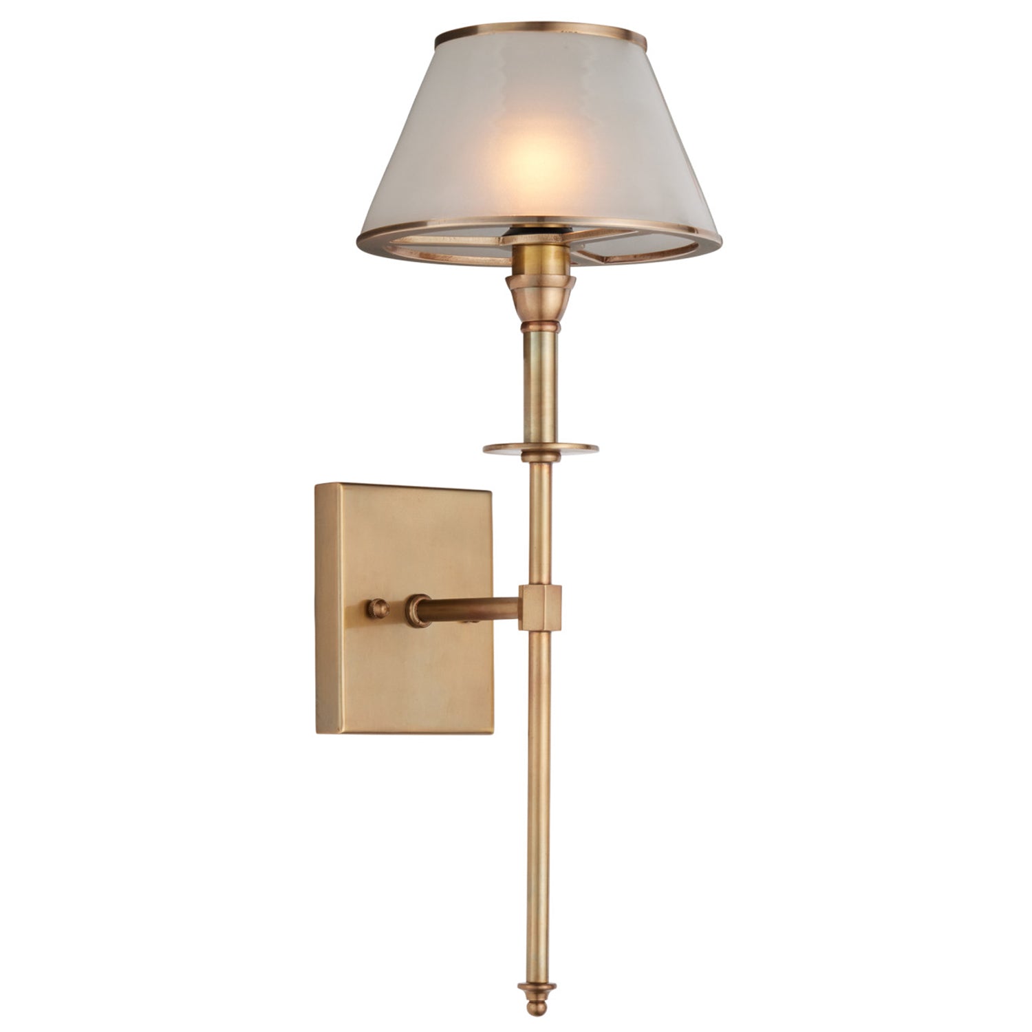 Currey & Co Ronaldo Brass Outdoor Wall Sconce