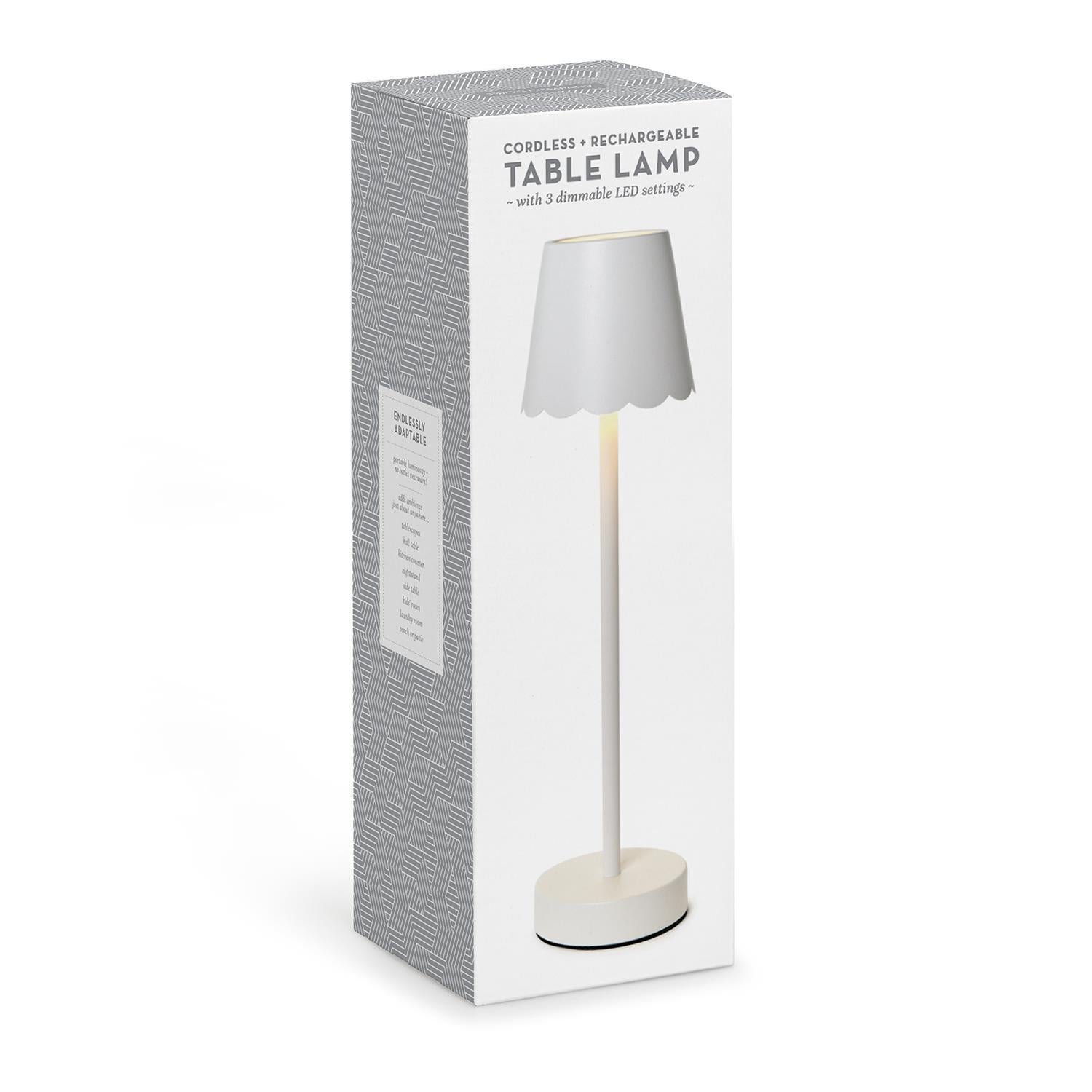 Scallop LED Portable Cordless Table Lamp