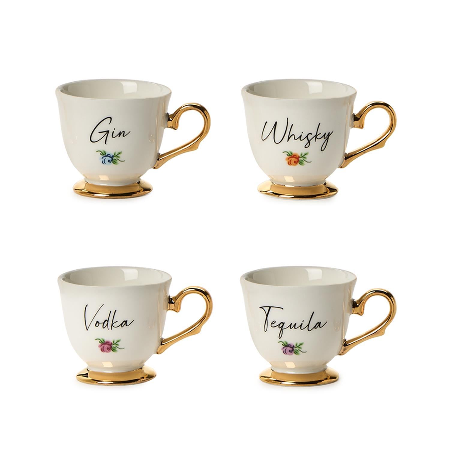Teacup Shot Glass Set of 4
