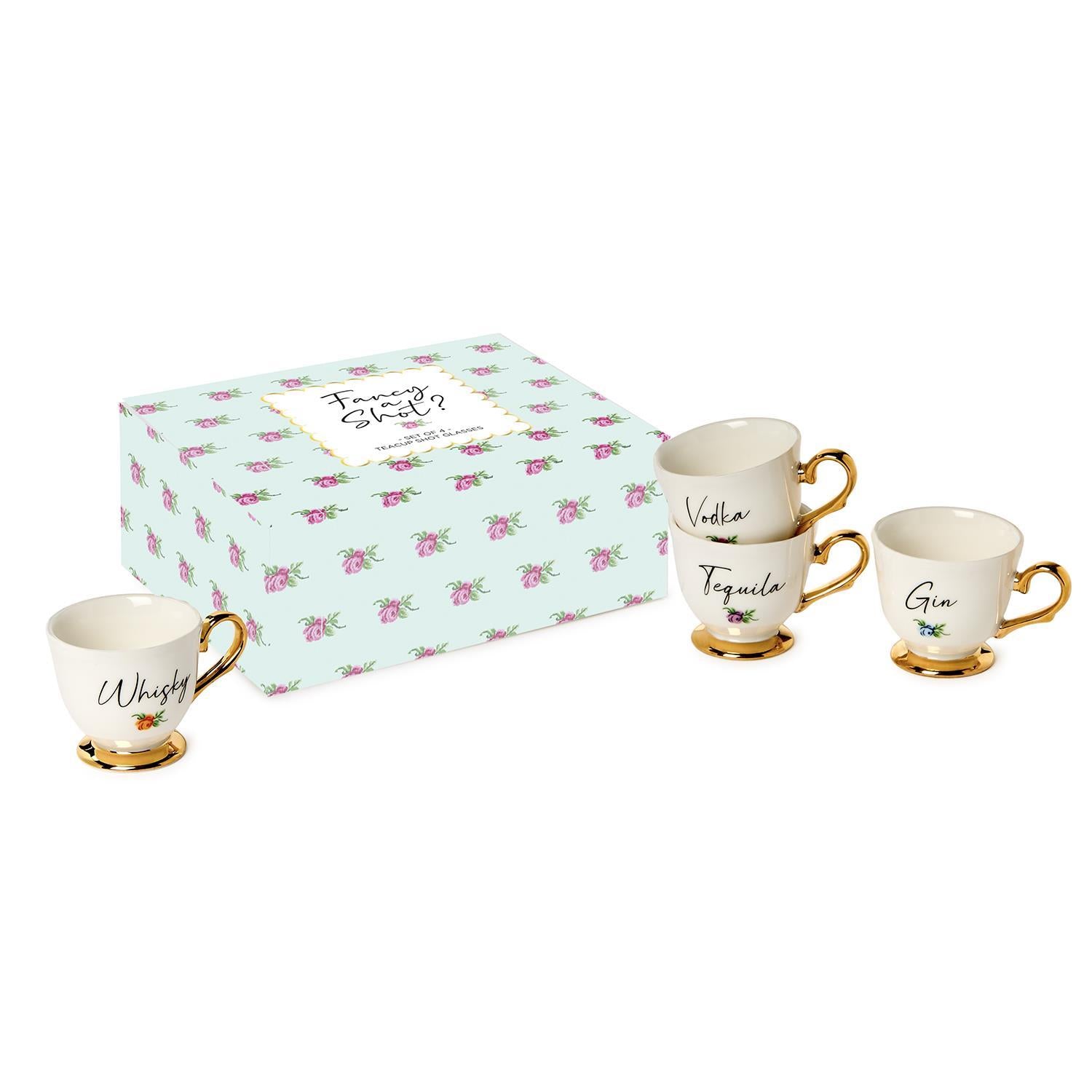 Teacup Shot Glass Set of 4