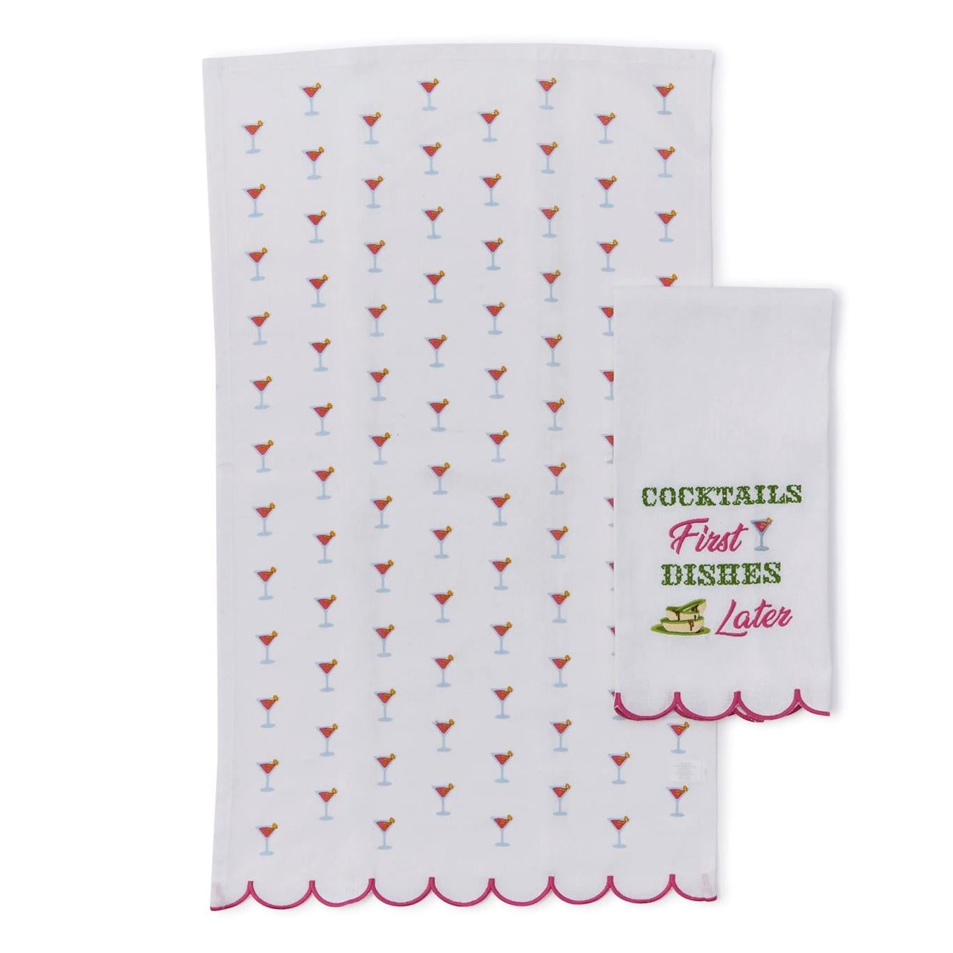 Cocktails First Towel Set of 2