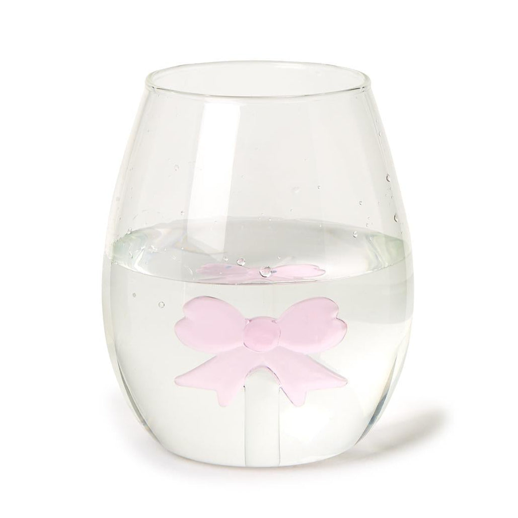 Bow Stemless Wine Glass Set of 2