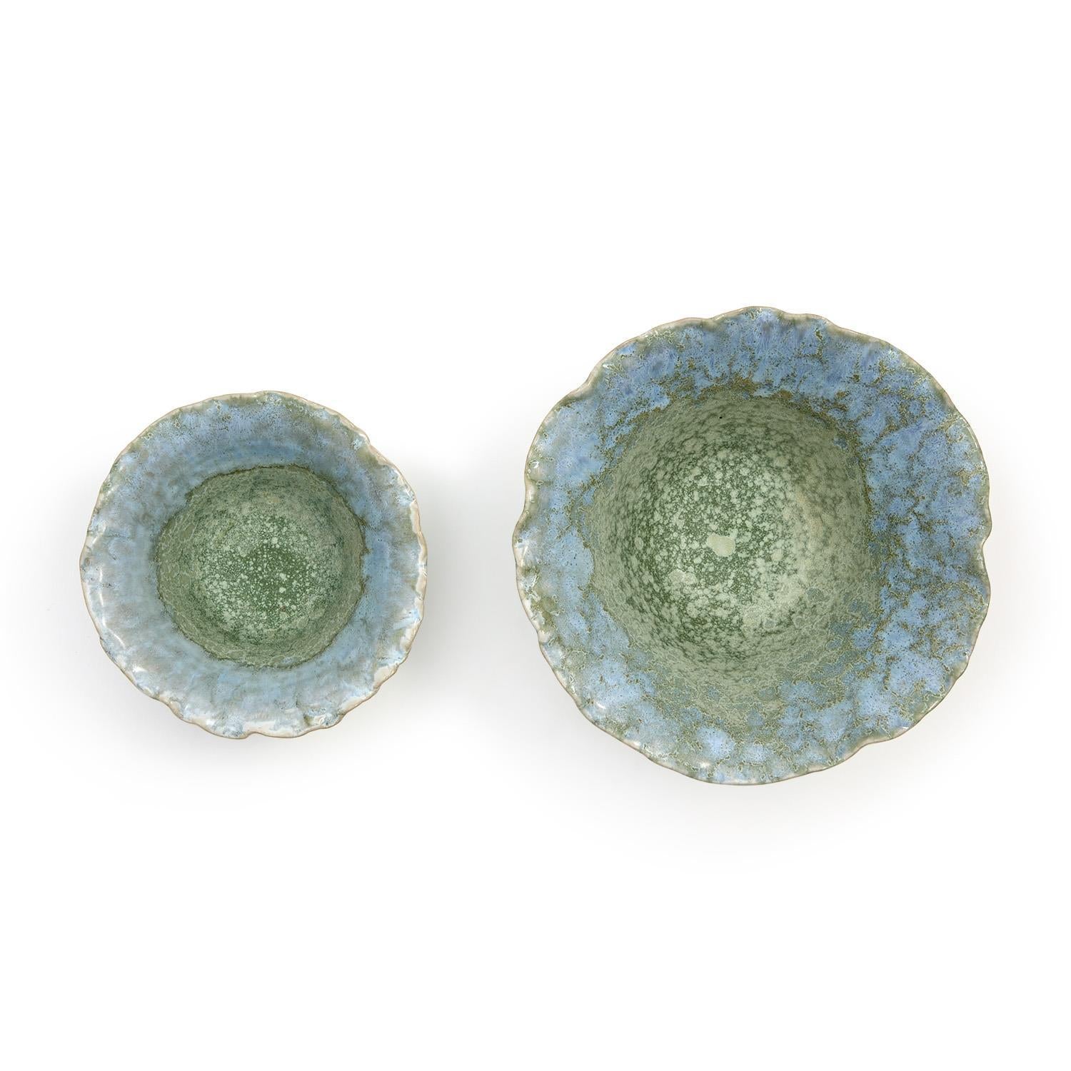 Artisanal Reactive Glaze Bowl Set of 2