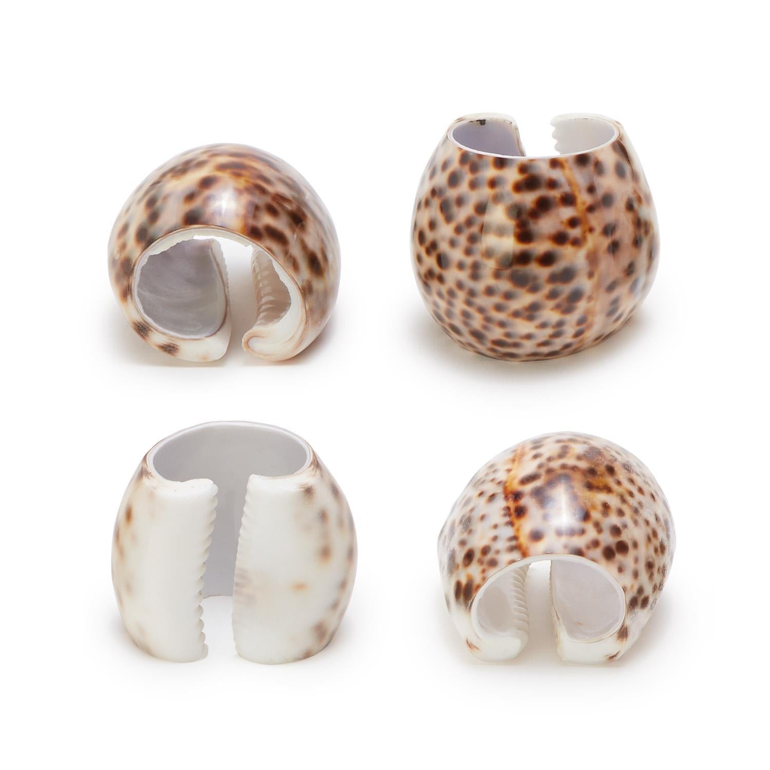 Tiger Cowrie Napkin Holder Set of 4