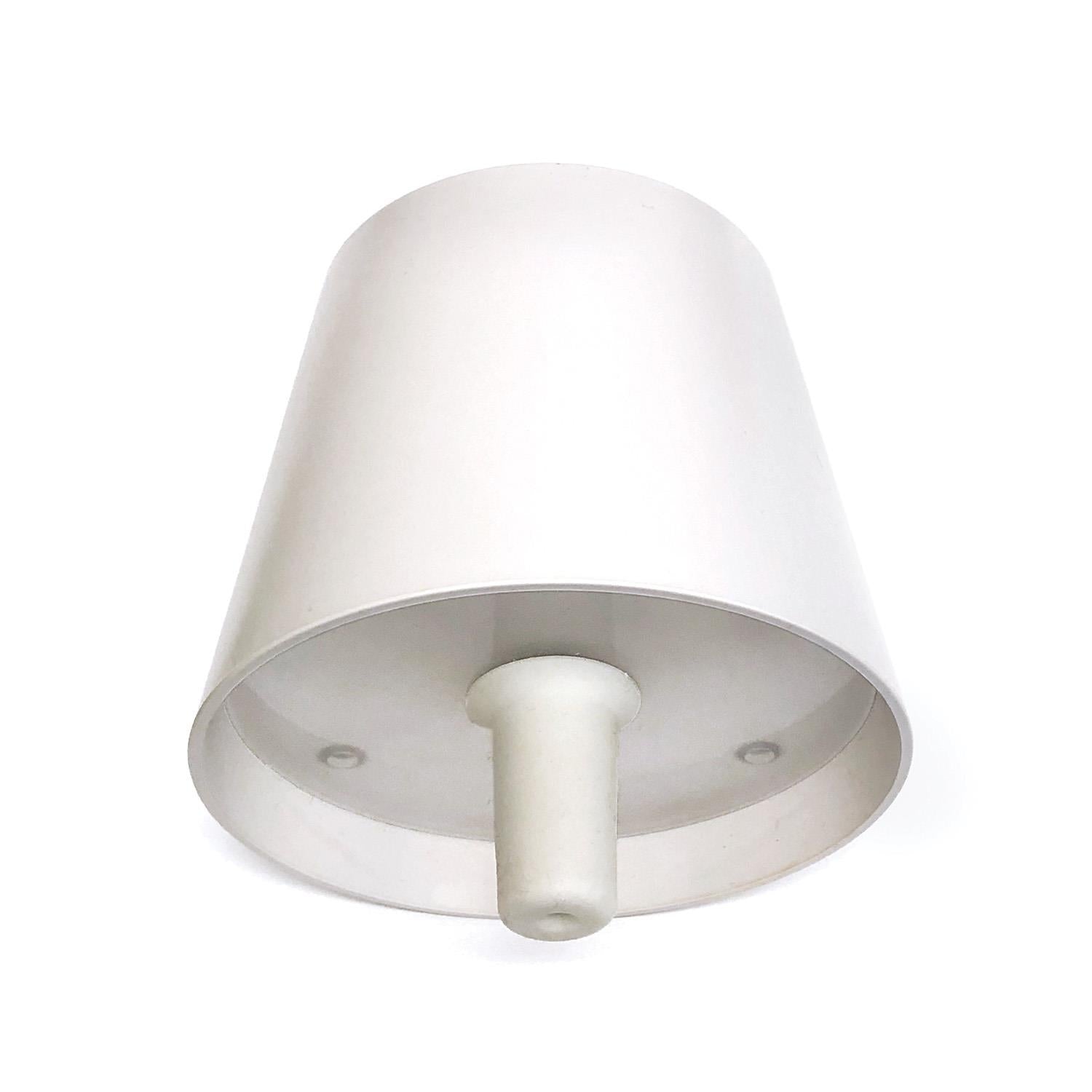 LED Portable Cordless White Lampshade Bottle Lamp