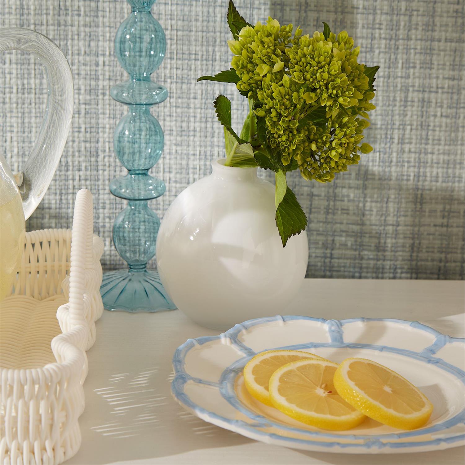 Milky White Glass Vase Set of 5