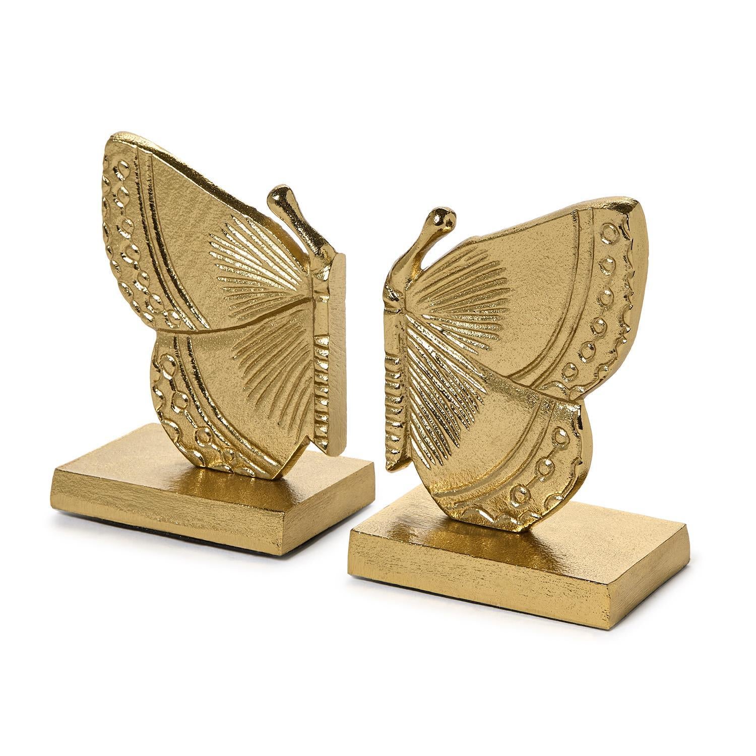 Fluttering Butterfly Bookend Set
