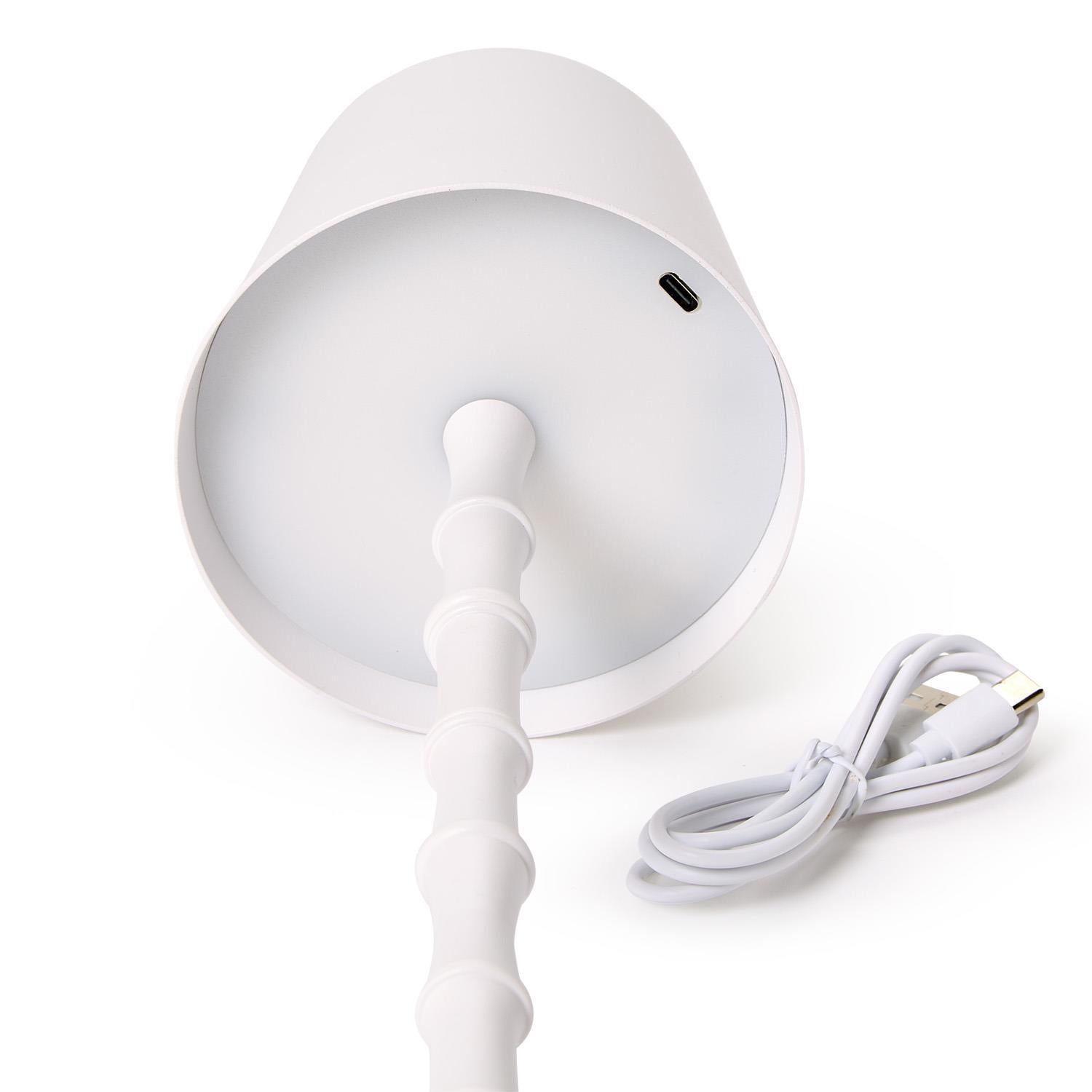 Bamboo LED Portable Cordless Table Lamp