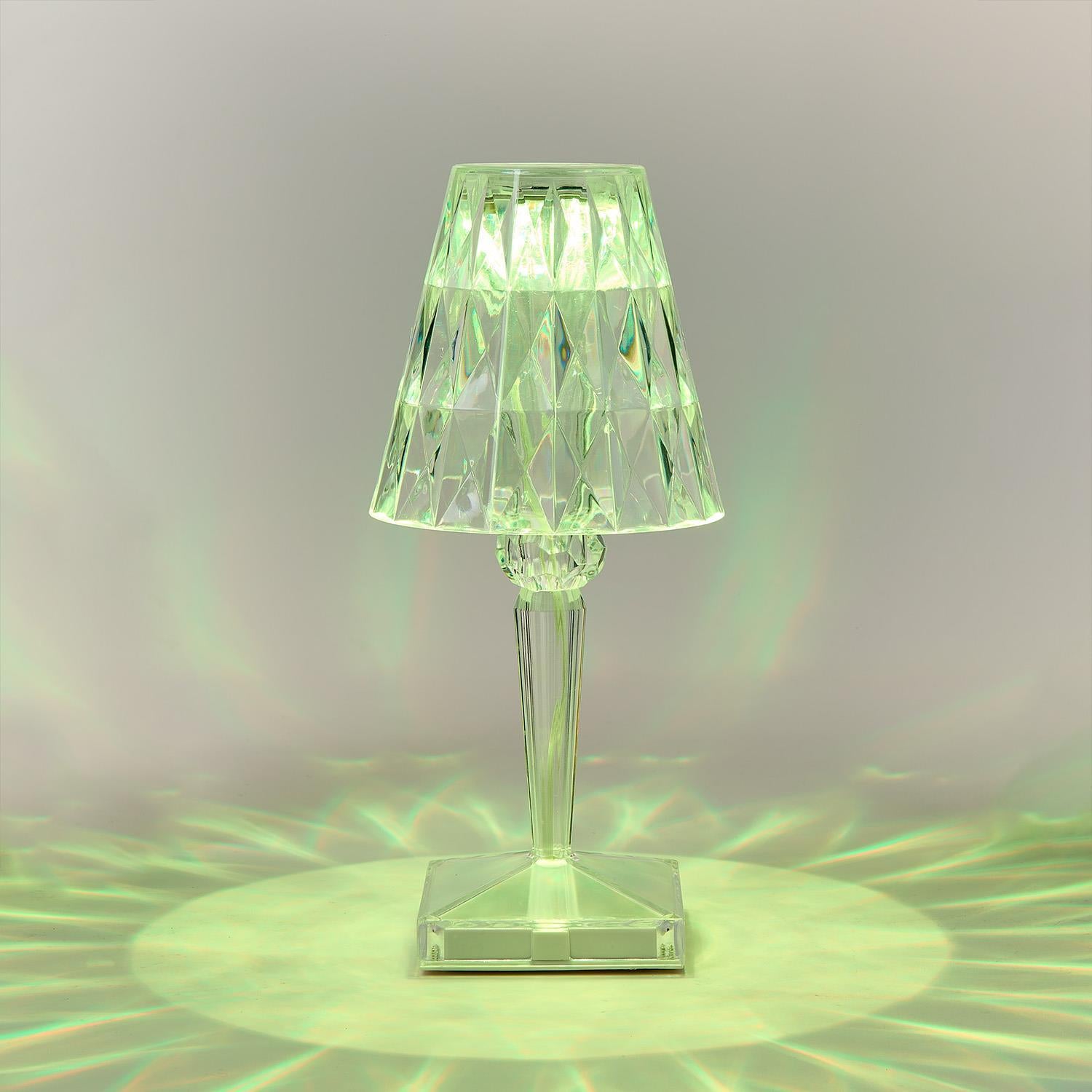 Color-Changing Crystal LED Portable Cordless Table Lamp
