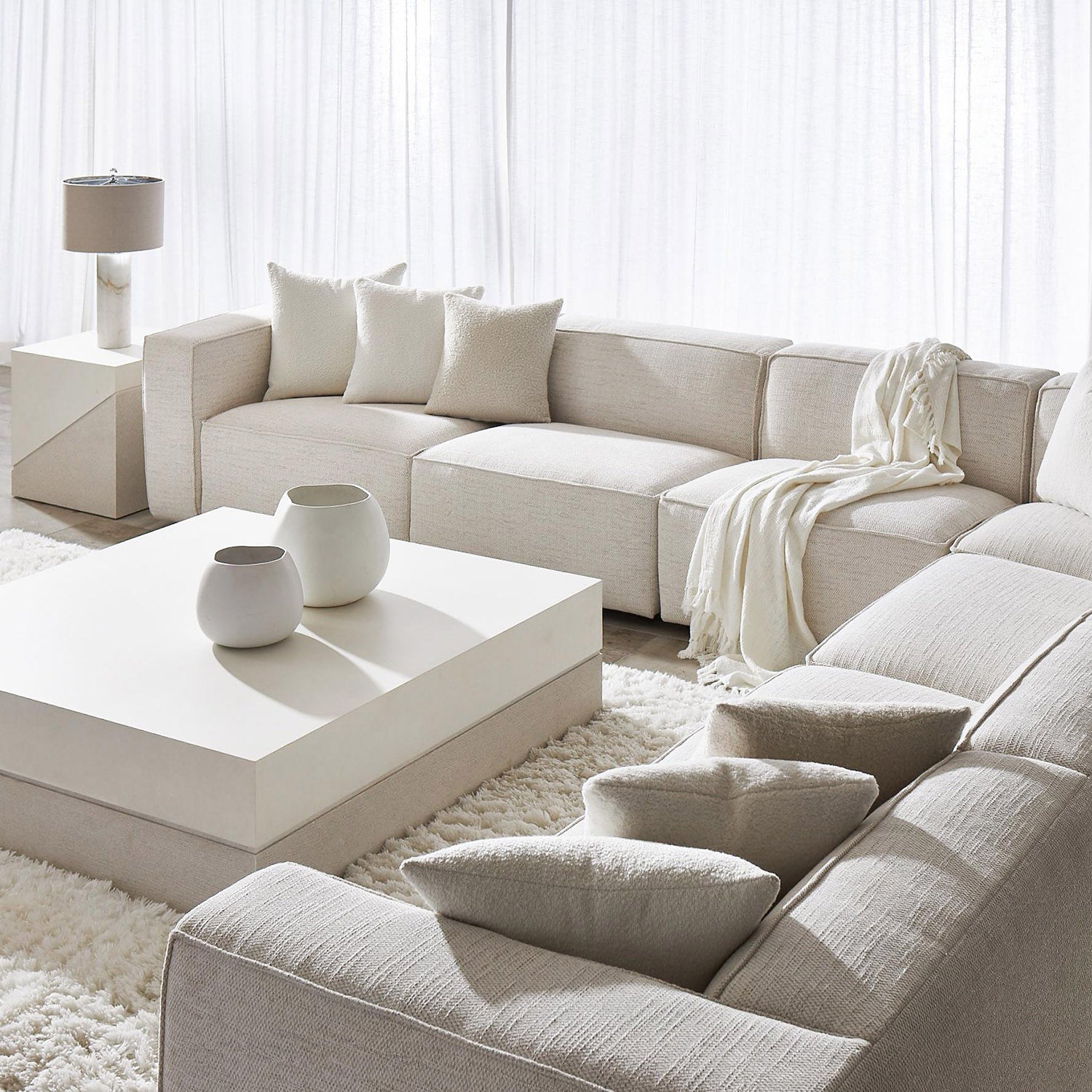 Bernhardt Living Ellison Square Side Table