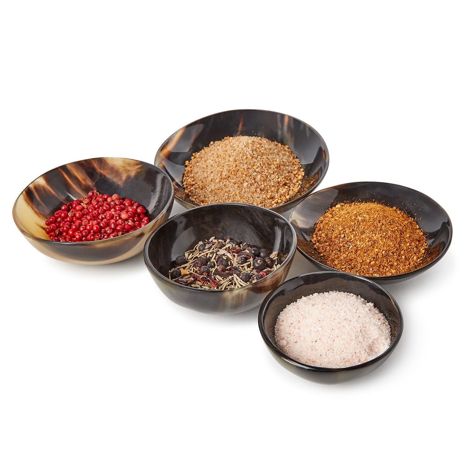 Horn Trinket Tray/Bowl Set of 5