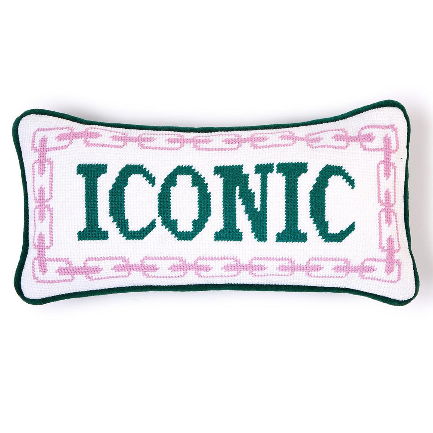 Iconic Needlepoint Pillow