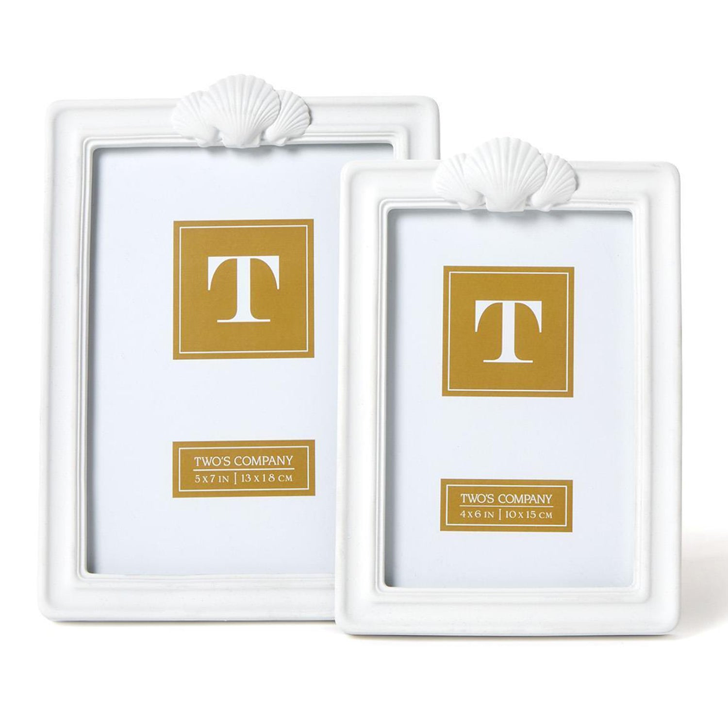 Single Shell Picture Frame Set of 2