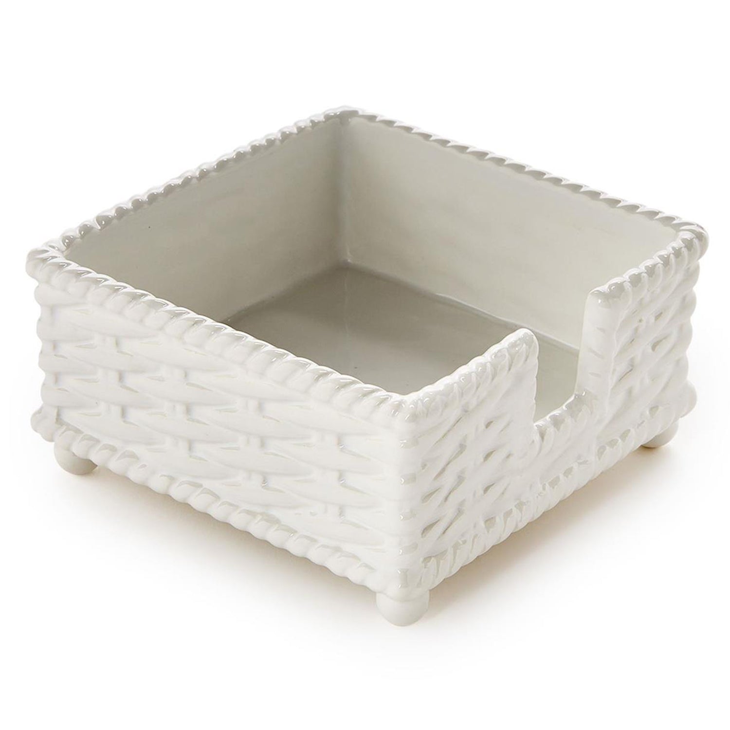 Basketweave Cocktail Napkin Holder