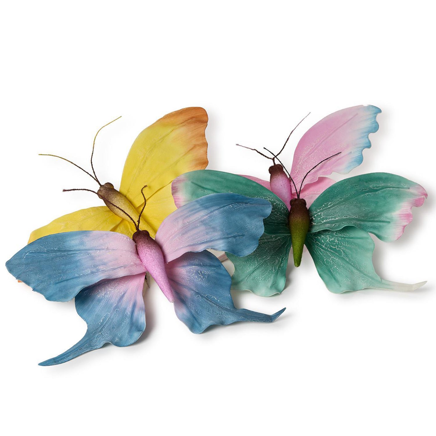 Oversized Butterflies with Clip Attachment Décor Set of 8