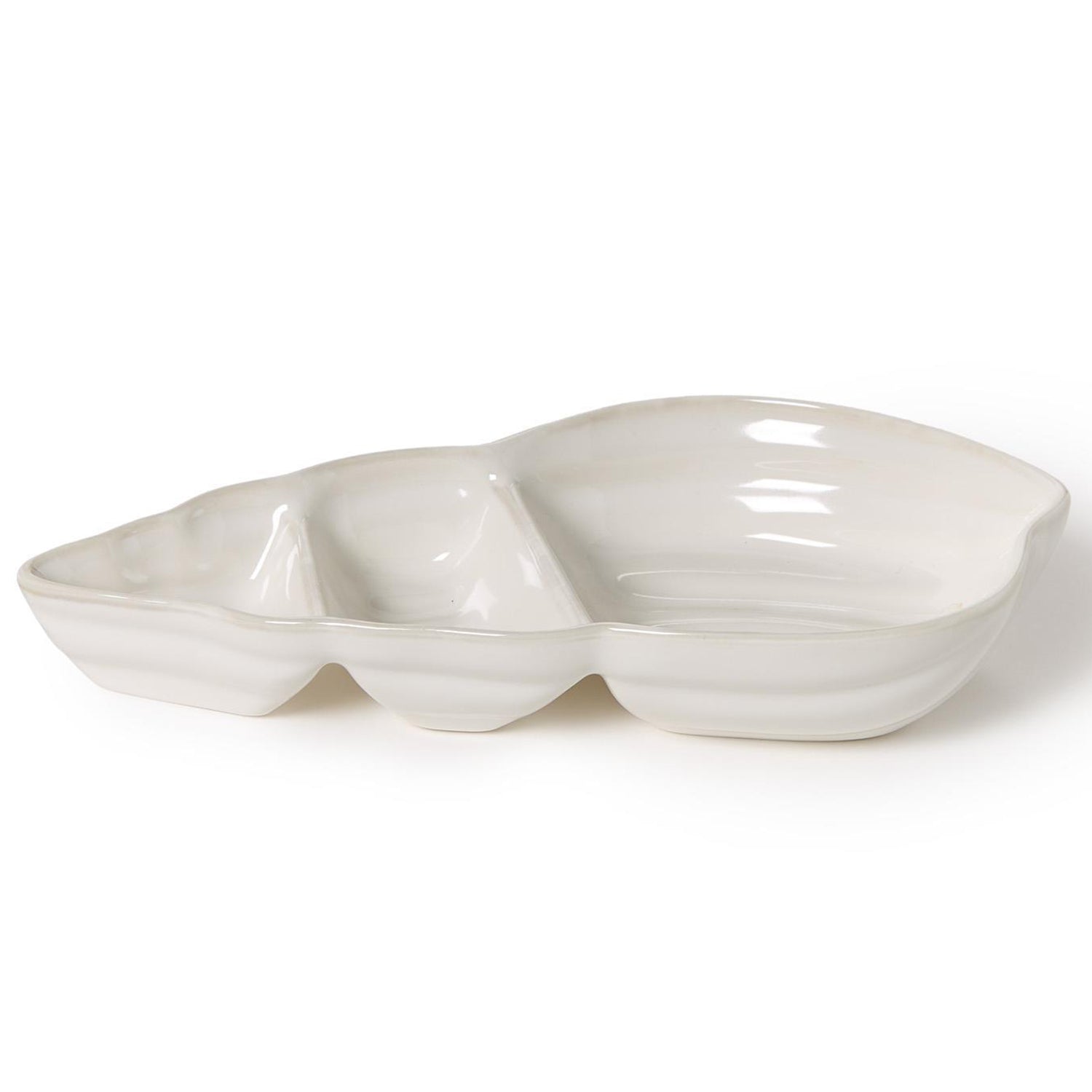 Shell Shaped Sectional Serving Dish