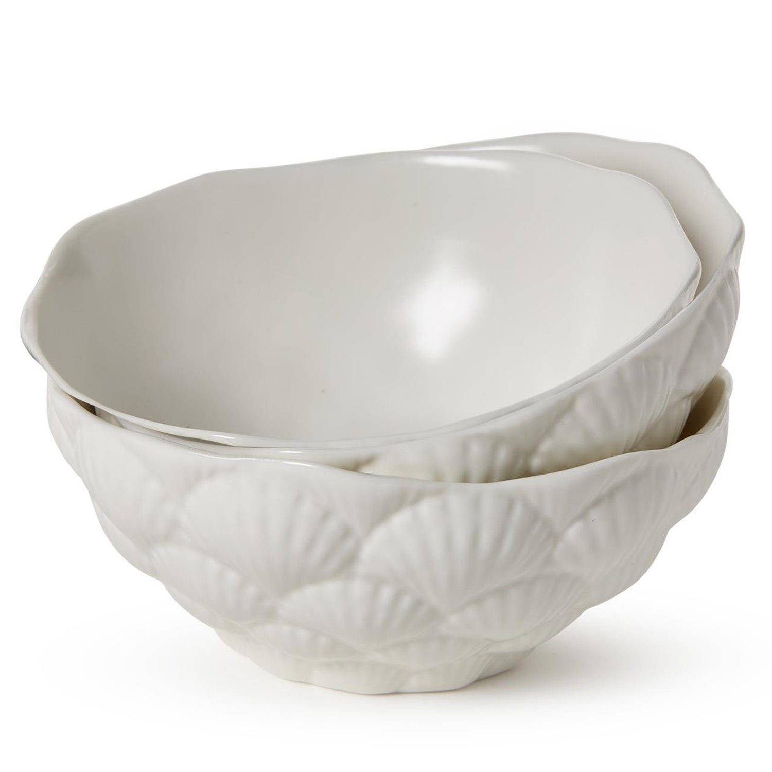 Fan Shell Tidbit Bowl Set of 3