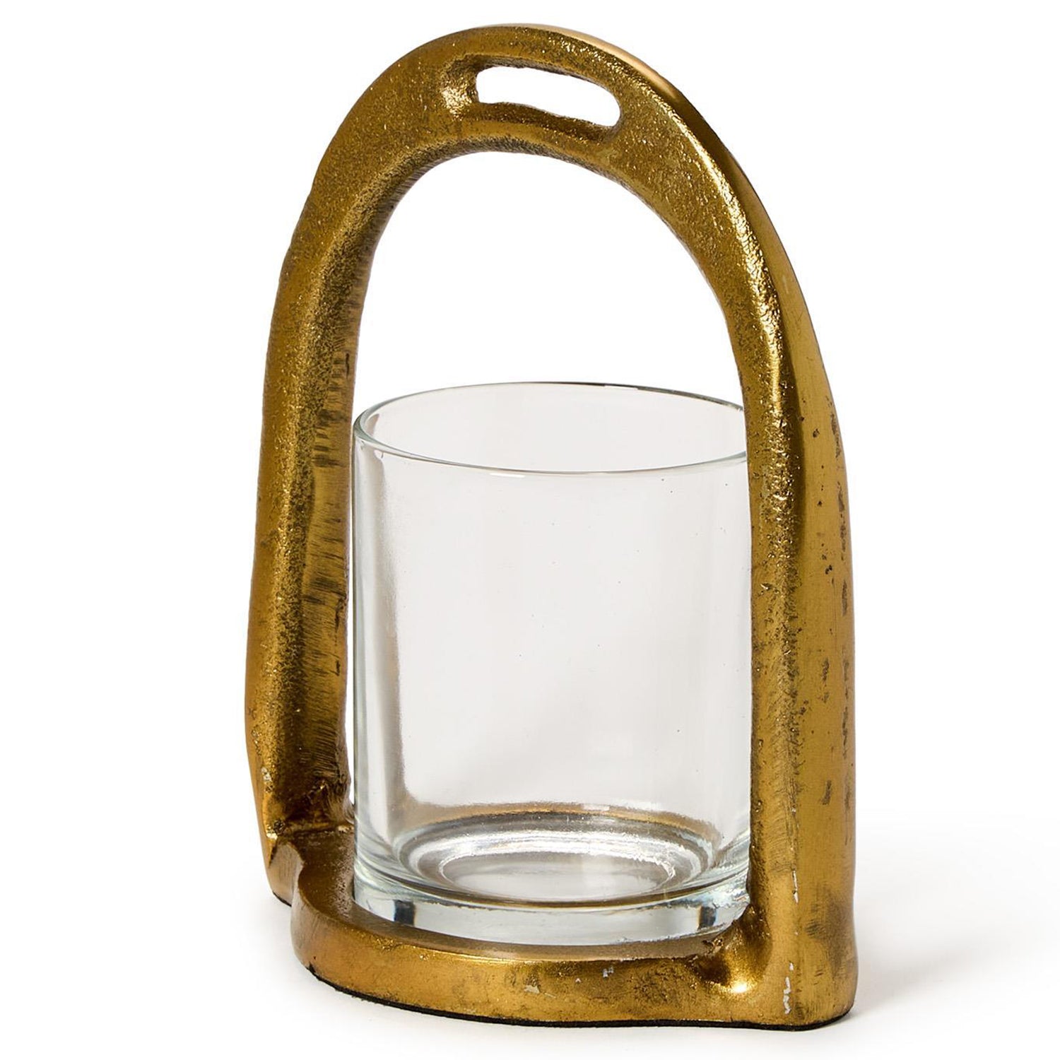 Horseshoe Tealight Candleholder with Removable Glass