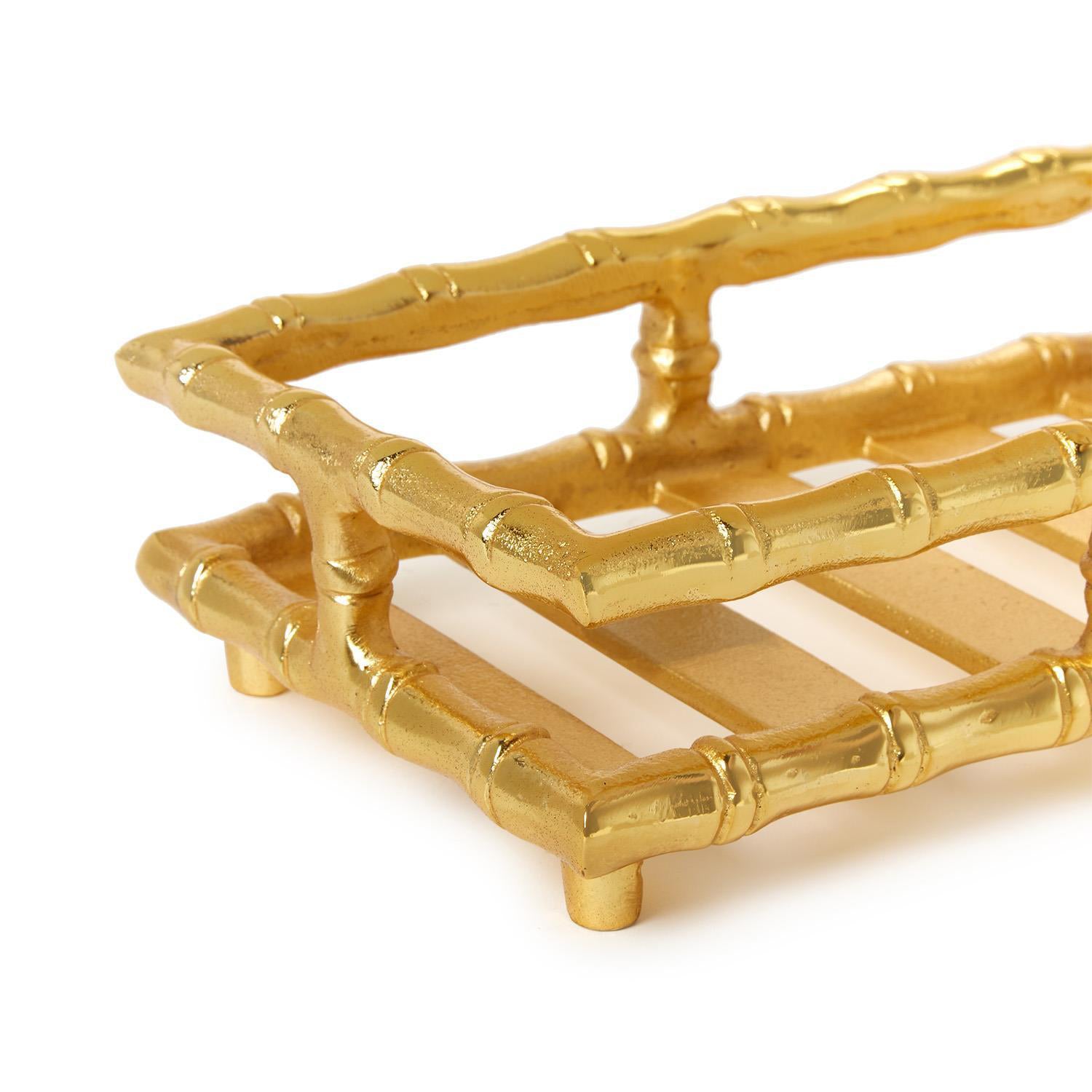 Golden Bamboo Guest Towel/Napkin Holder