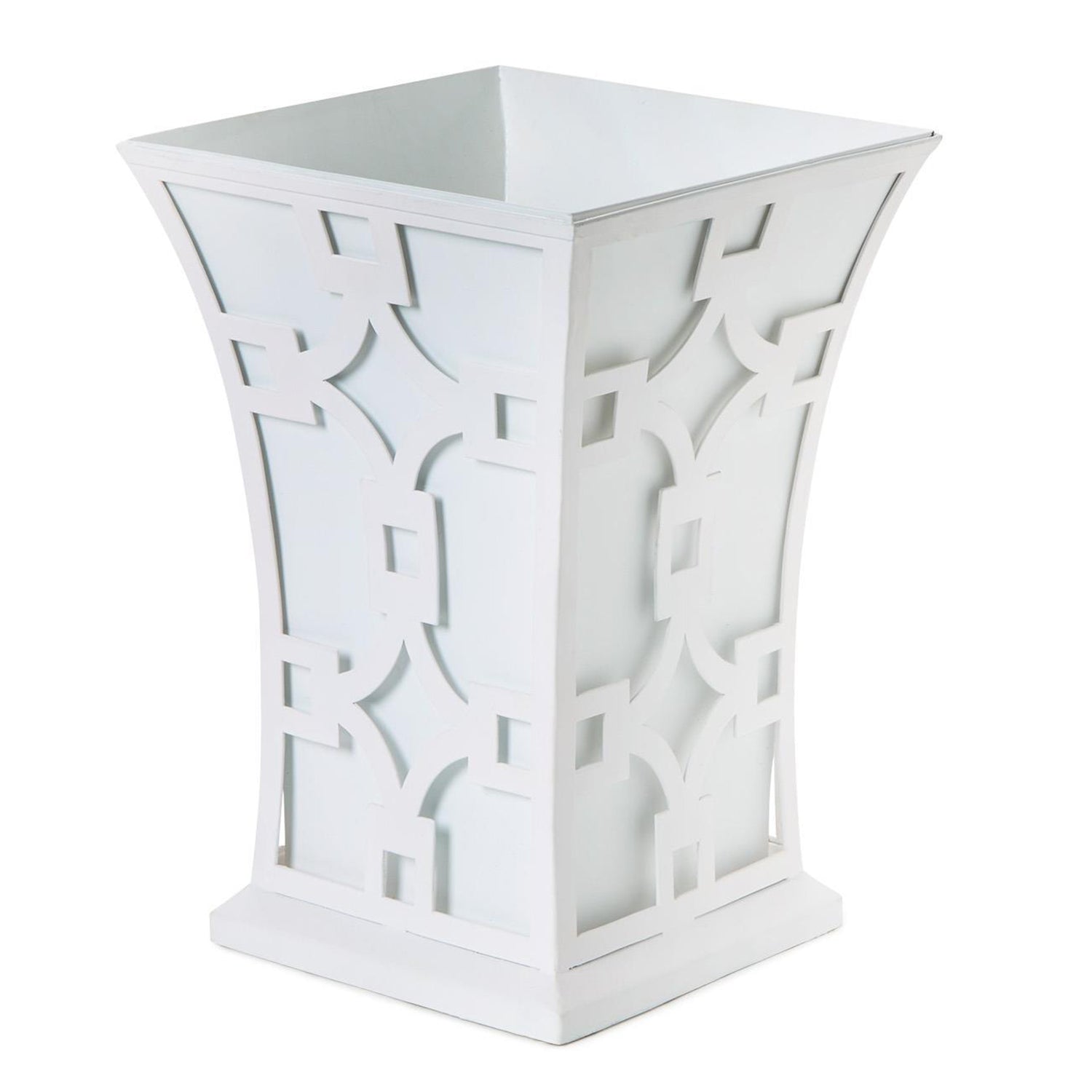 Laser Fretwork Flared Metal Planter