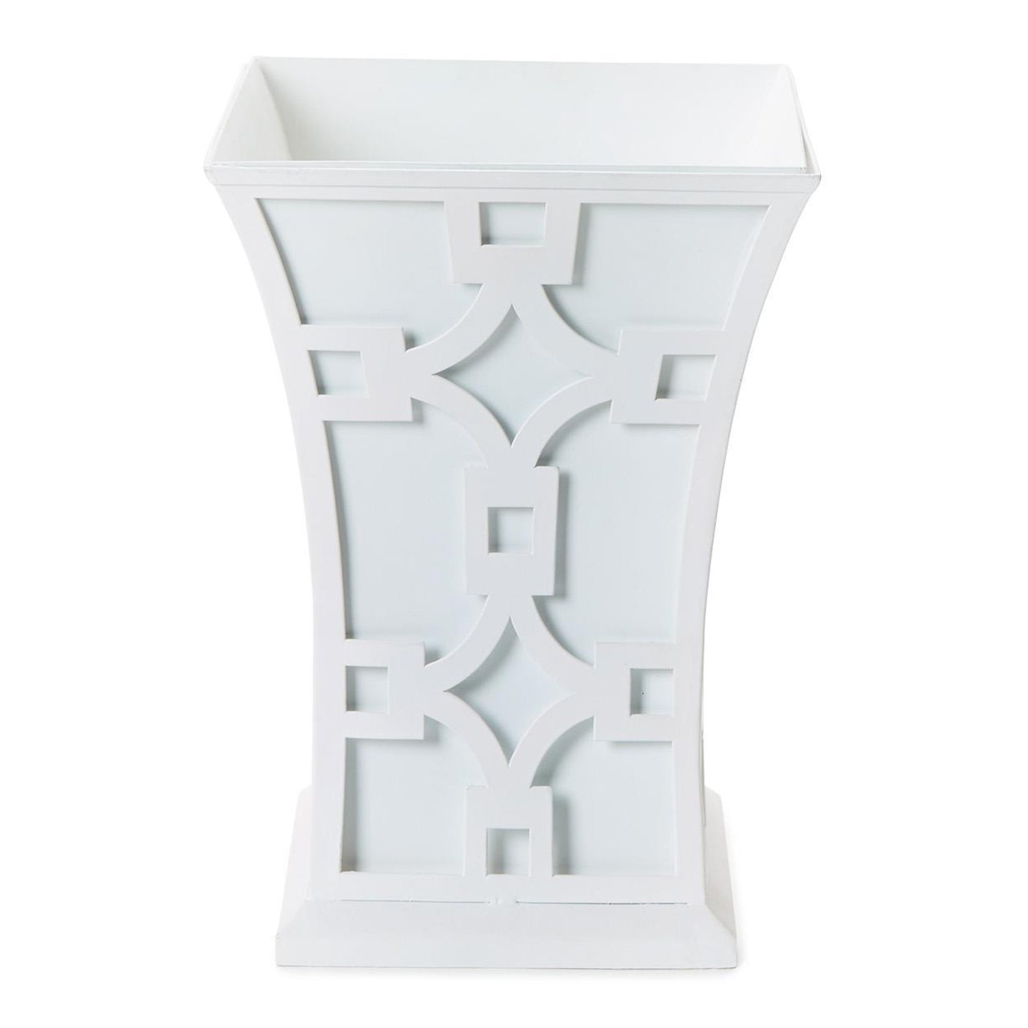 Laser Fretwork Flared Metal Planter