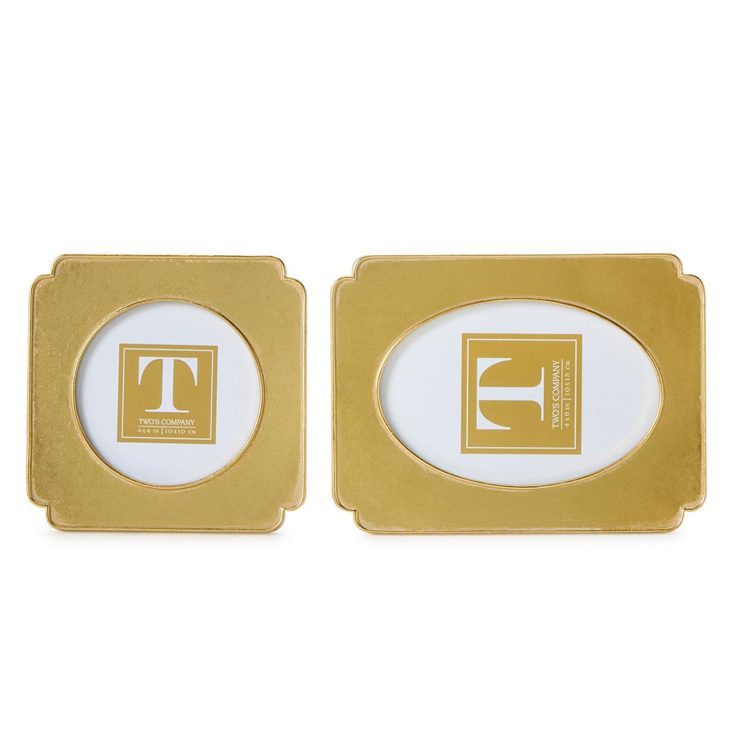 Gold Leaf Photo Frame Set of 2