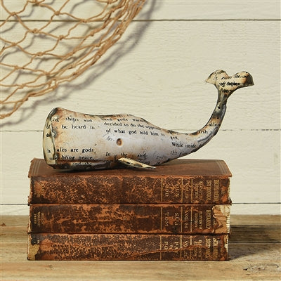 Metal Whale Sculpture