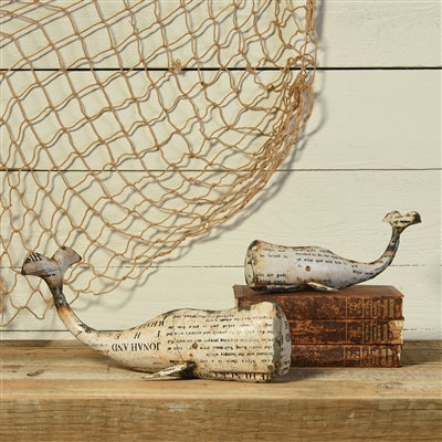 Metal Whale Sculpture