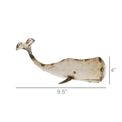 Metal Whale Sculpture