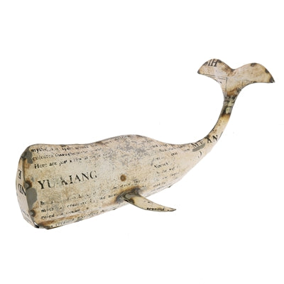 Metal Whale Sculpture