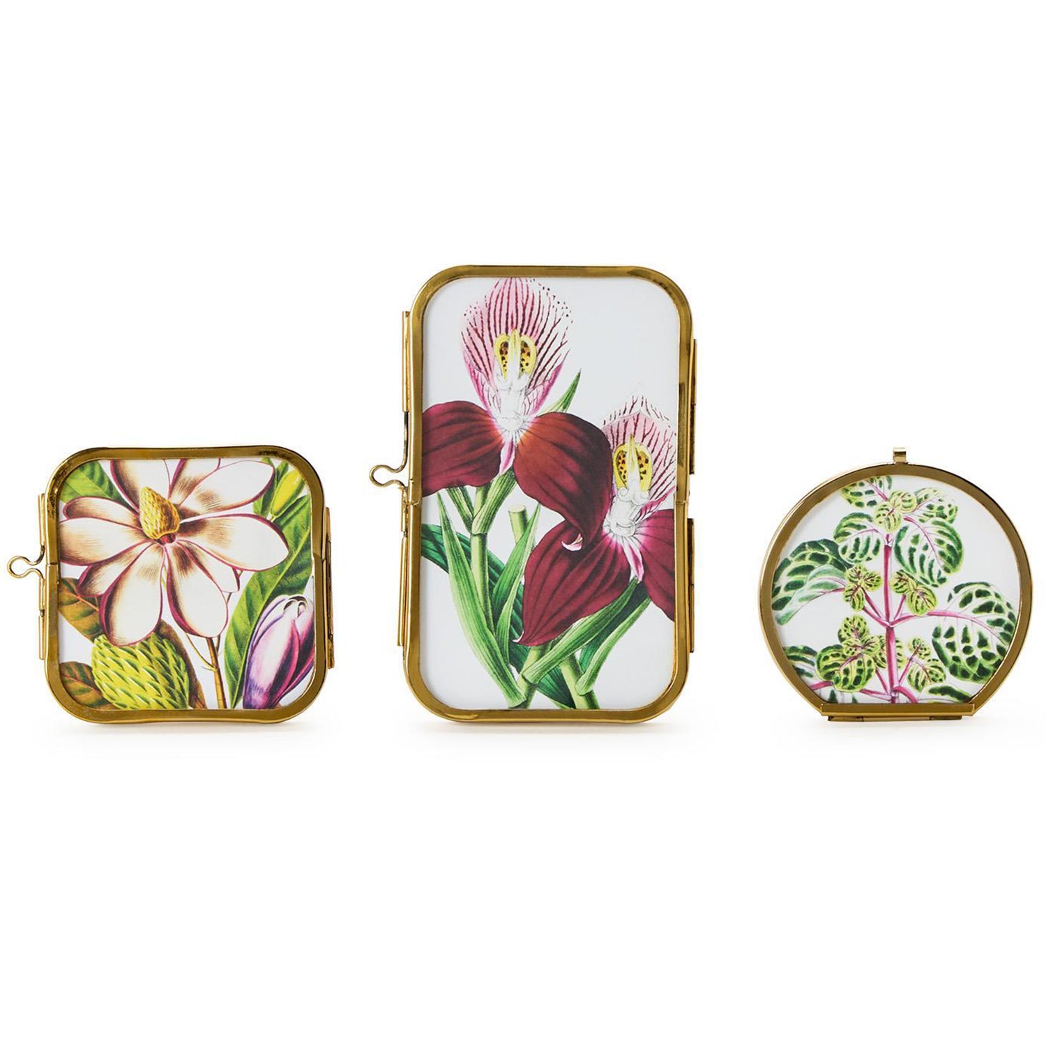 Mini Metal Frame with Antique Gold Trim Set of 3