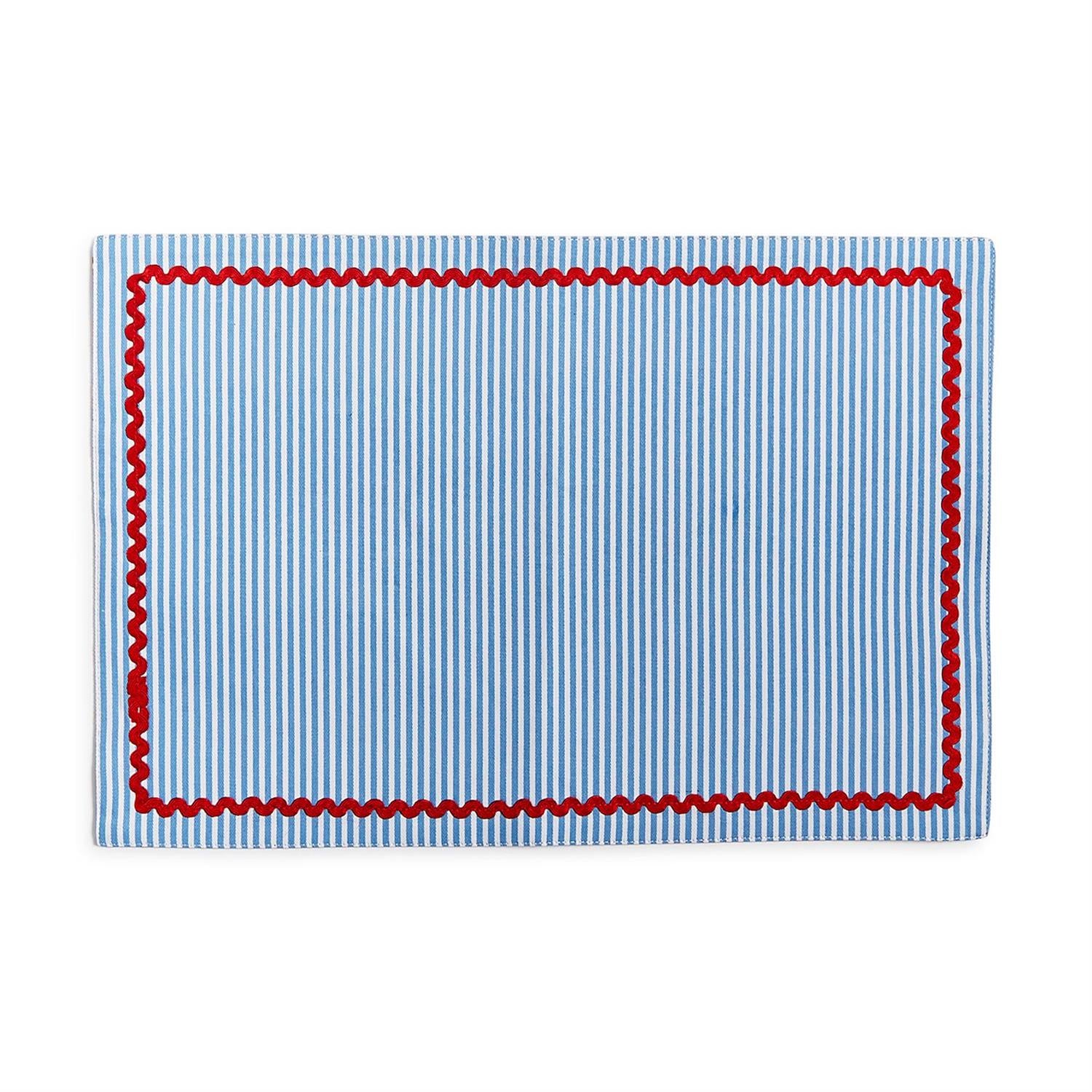 Red, White and Bloom Double Sided Placemat Set of 4