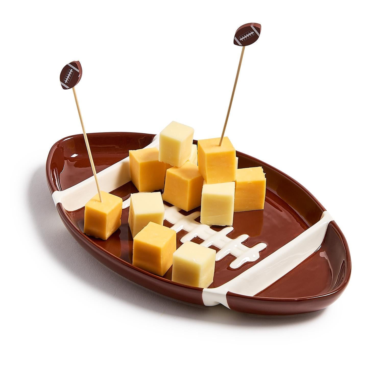 Football Sectional Serving Platter