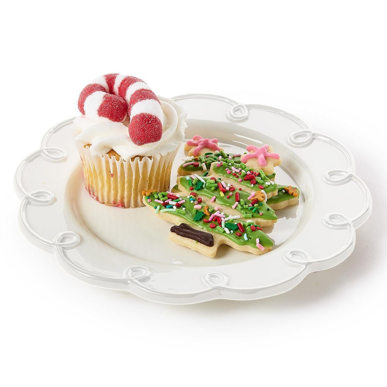 Scallop Loop Salad/Dessert Plate Set of 4