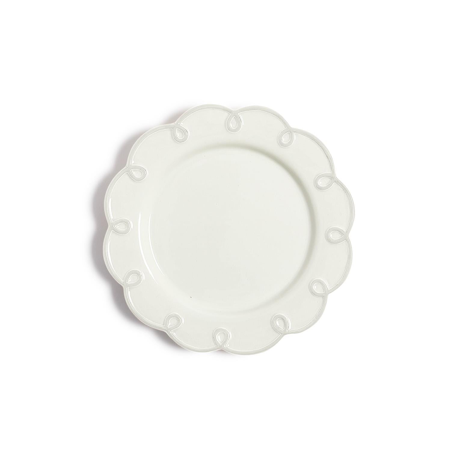 Scallop Loop Salad/Dessert Plate Set of 4