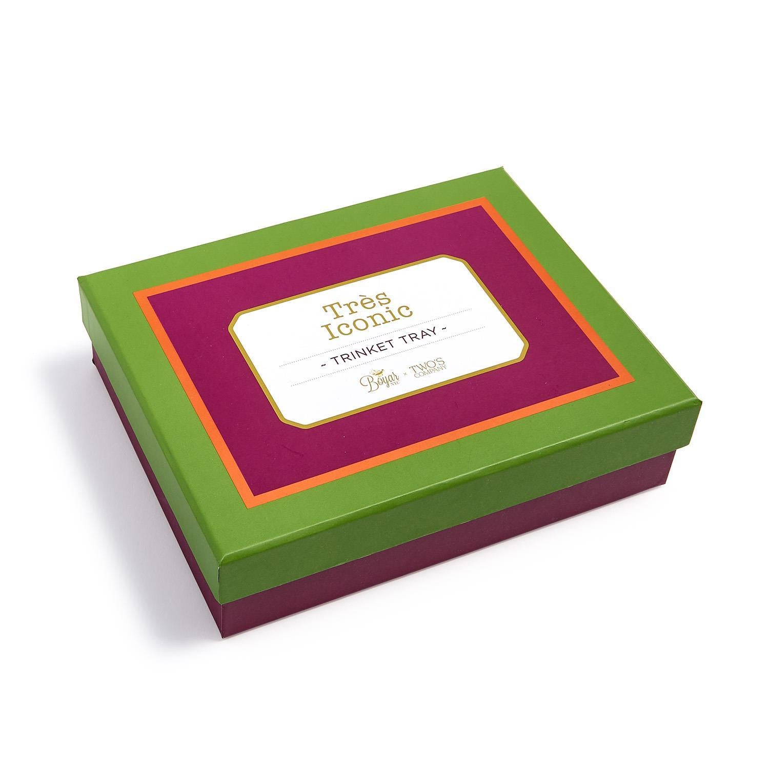 Mahjong Iconic Trinket/Desk Tray with Saying in Gift Box