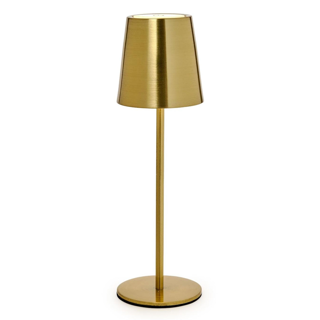 LED Cordless Gold Metallic Mini Table Lamp in Gift Box