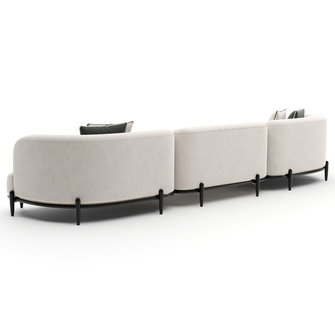 Caracole Madera Large RT Chaise Sectional Sofa